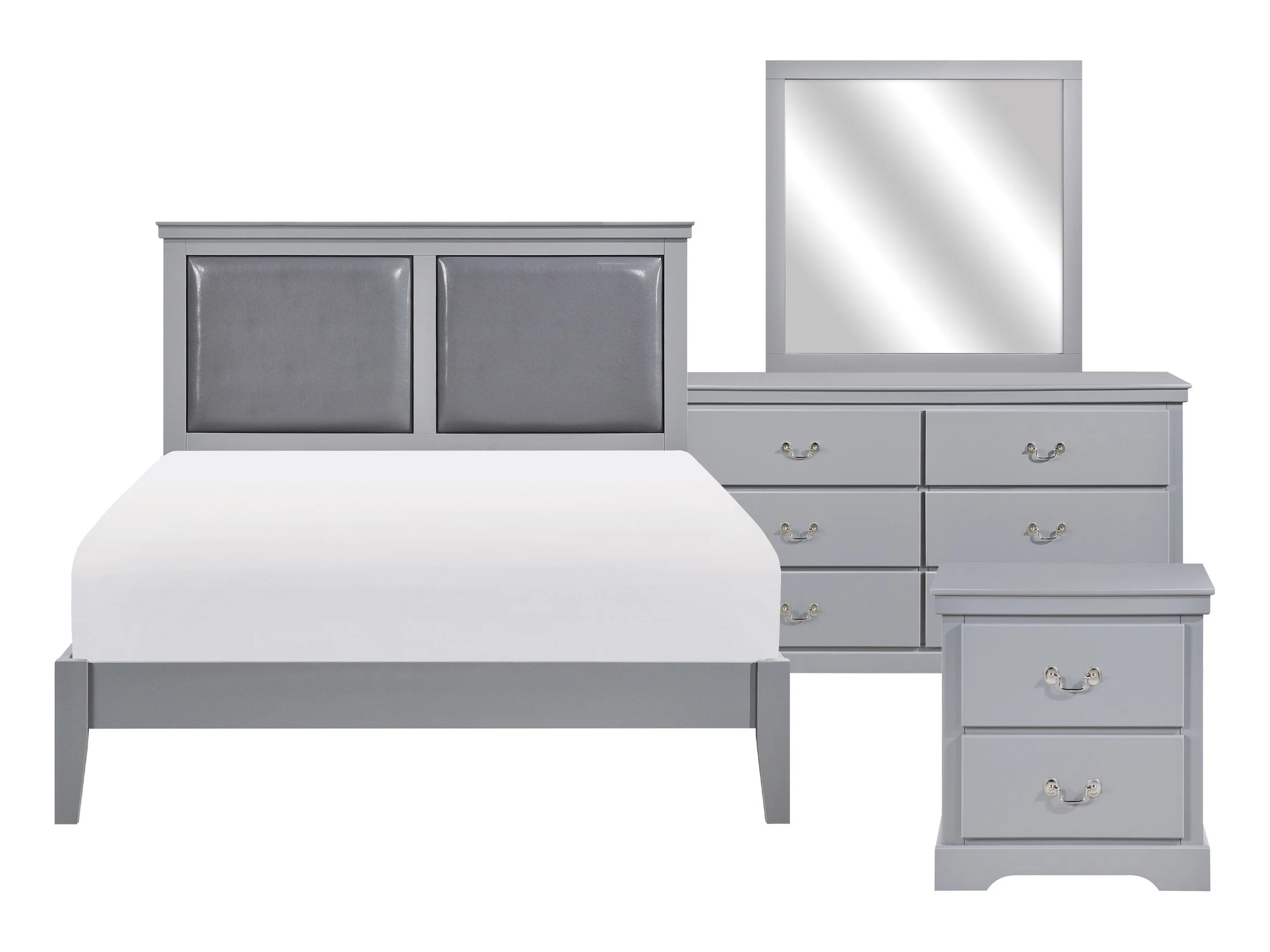 Seabright Gray 4-piece Queen Bedroom Set