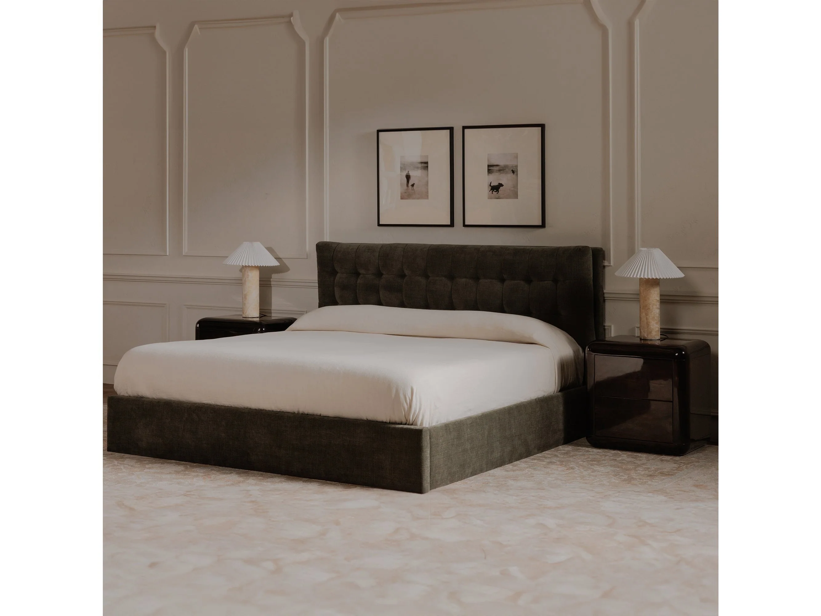 Sebastion Green King Storage Bed