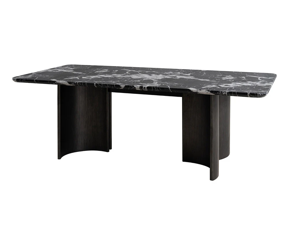 Selsey Black 7 Pc. Dining Table Set w/ Black Chair - Image 4