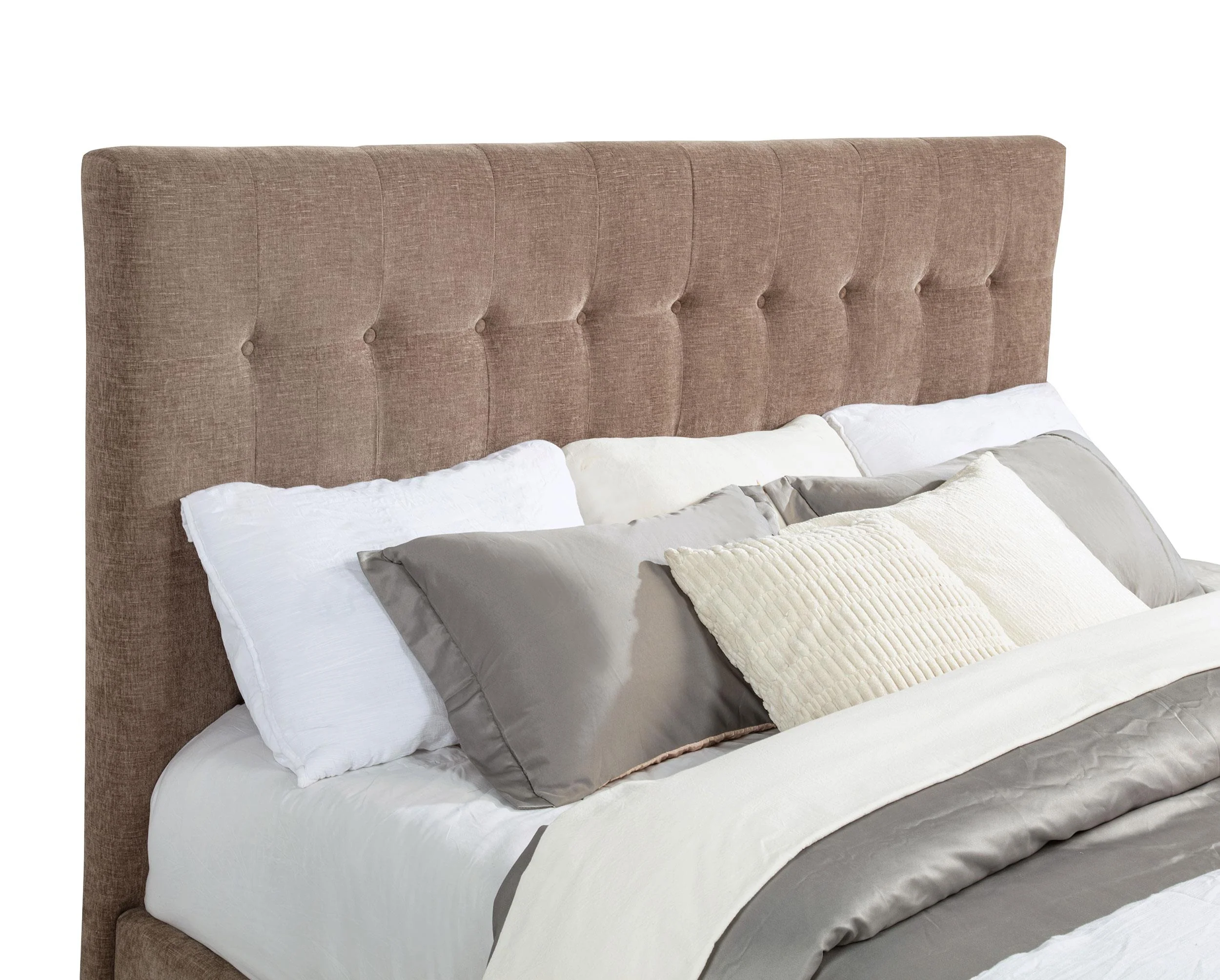 Senna Brown Upholstered Queen Audio Flame Visualizer Bed - Image 7