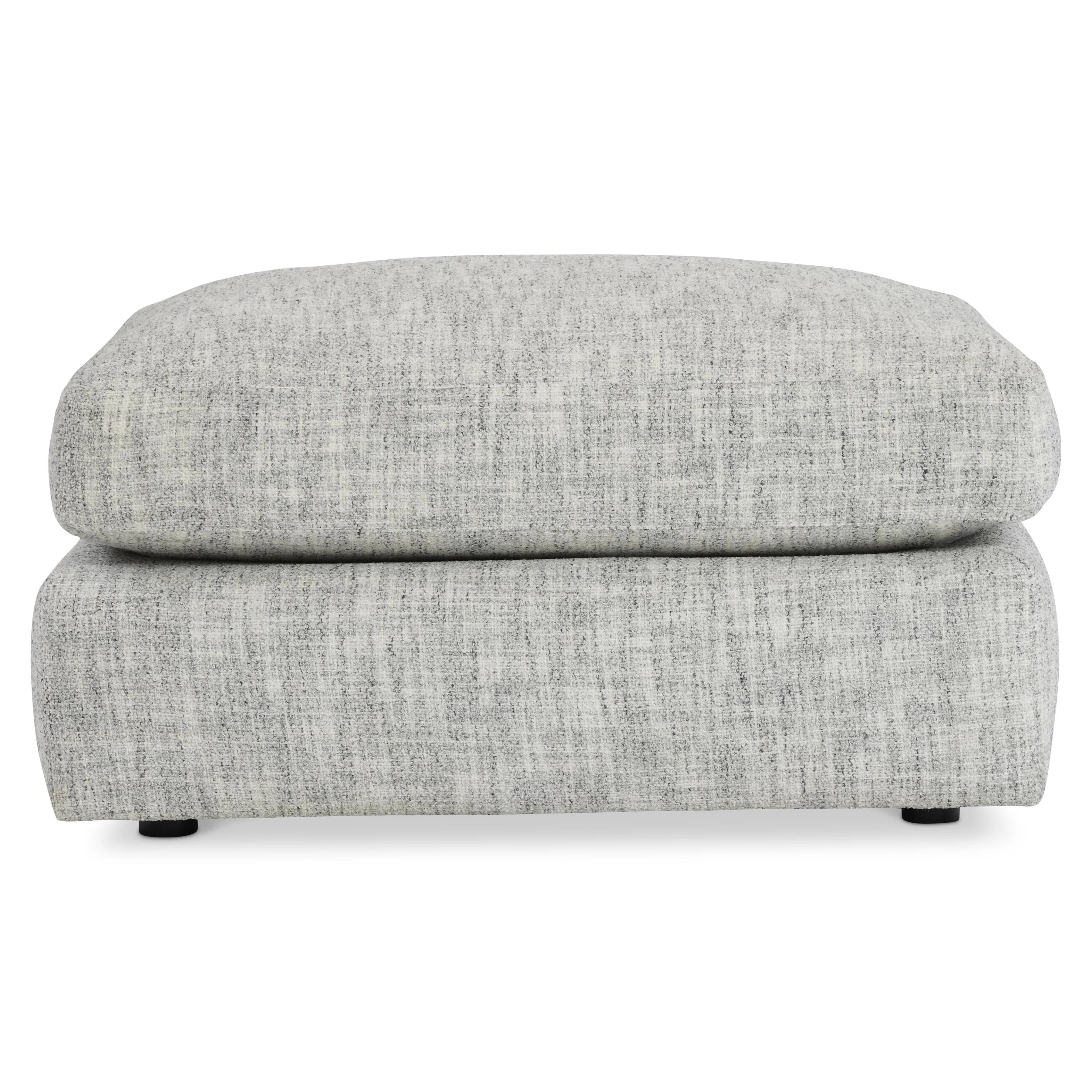 Serena Grey Fabric Ottoman - Image 2