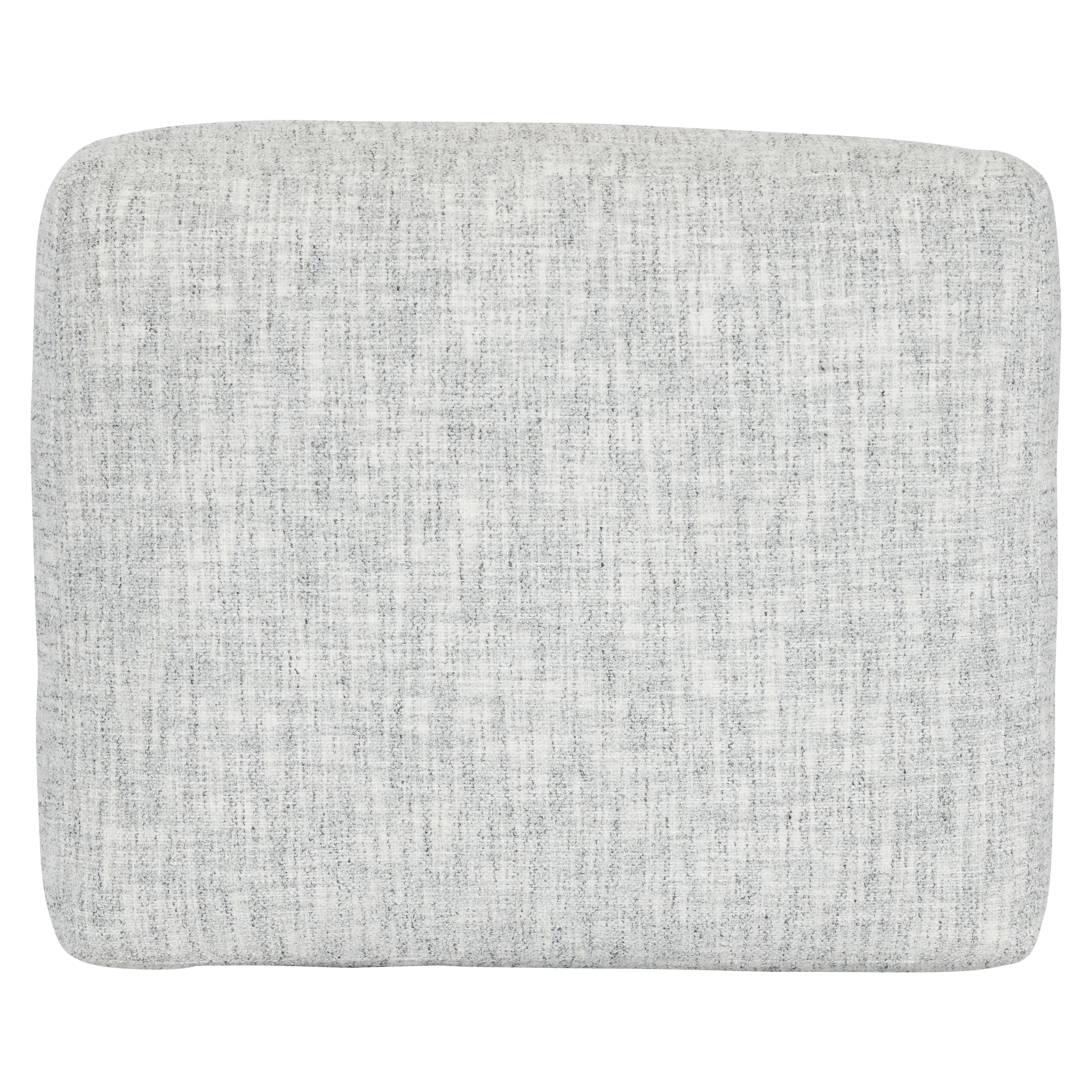 Serena Grey Fabric Ottoman - Image 4