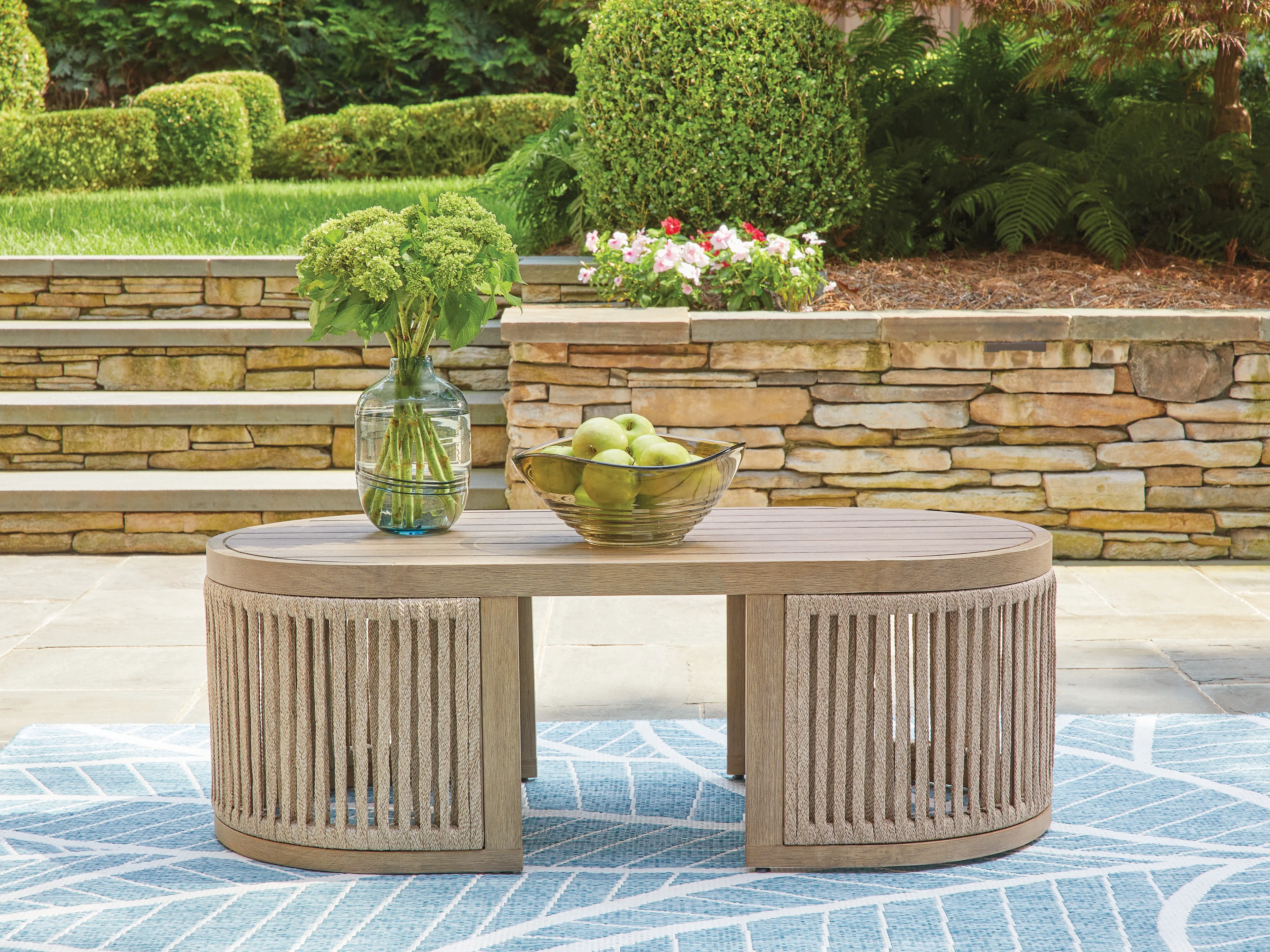 Serena Shores Beige Rectangular Cocktail Table - Image 2