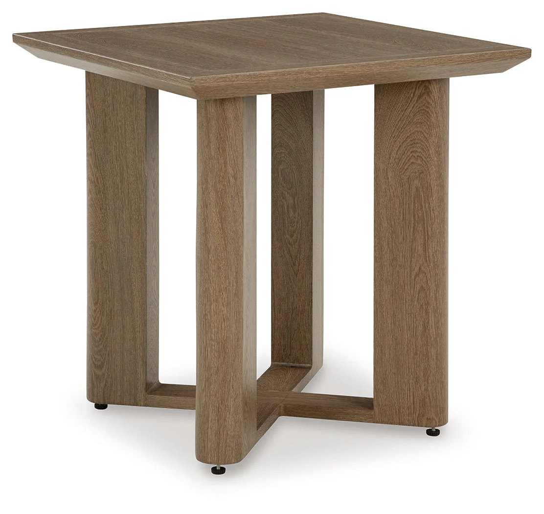 Serene Bay Dark Brown Square End Table - Image 2