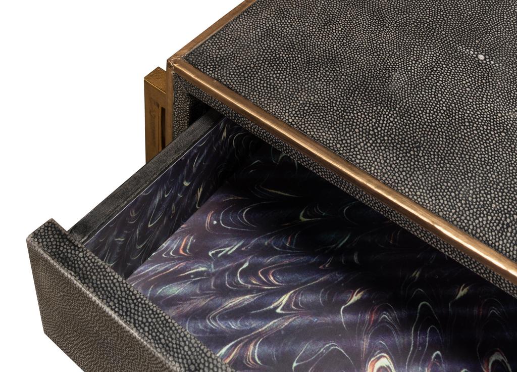 Shagreen Atelier Gold/Gray Console - Image 5