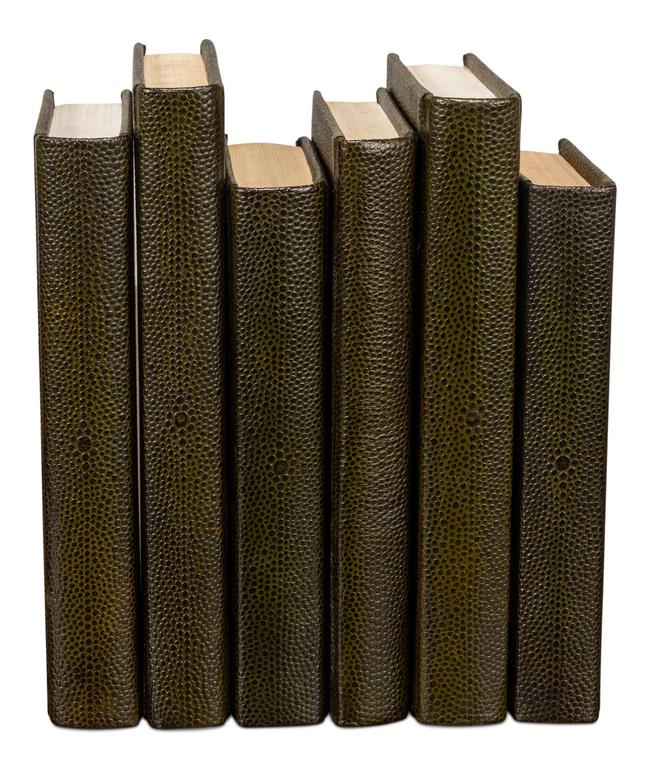 Shagreen Library Green Books (Set of 12) - Image 10