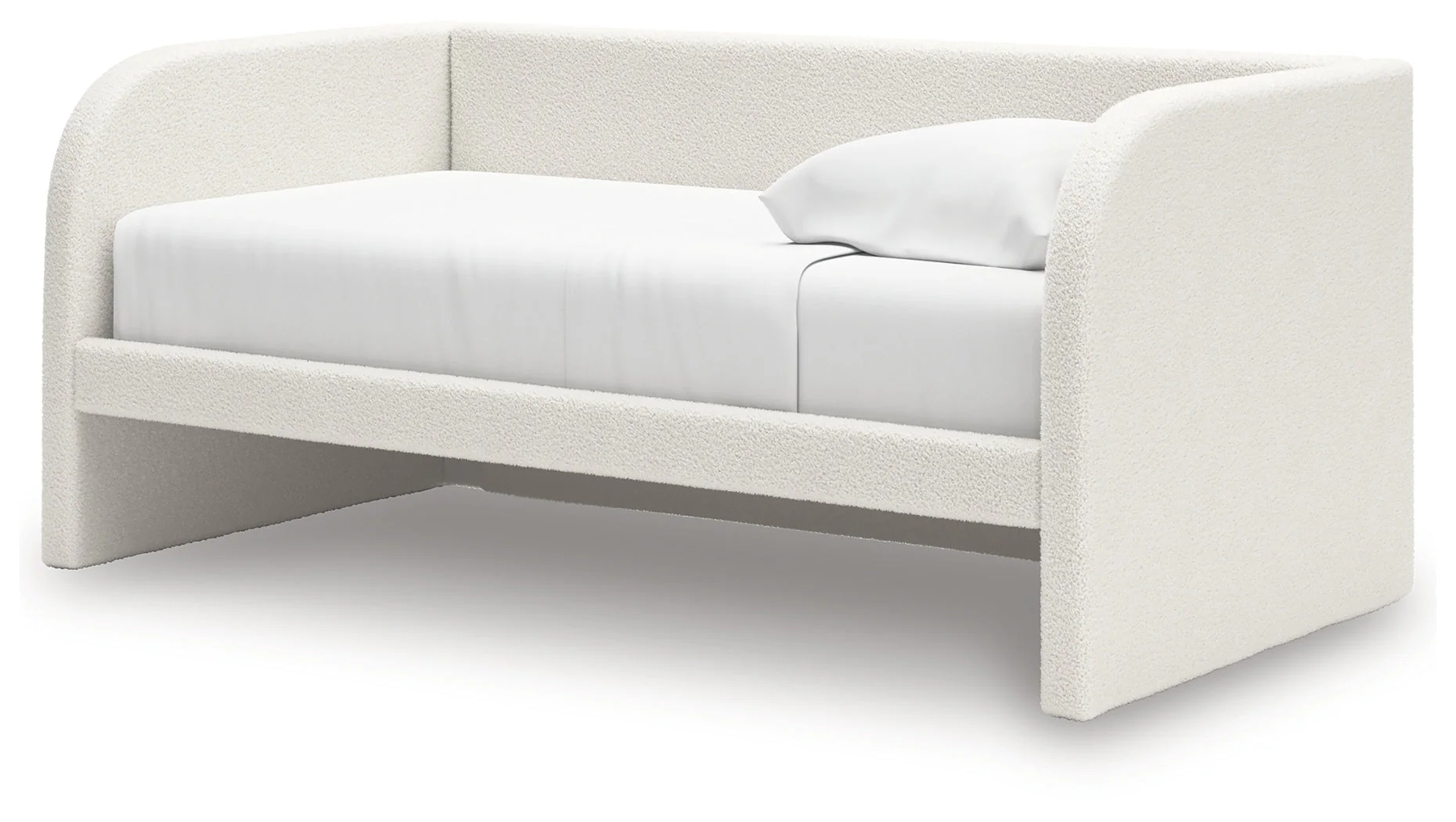 Shapella Tan/White Twin Upholstered Day Bed (Online Special Price) - Image 3