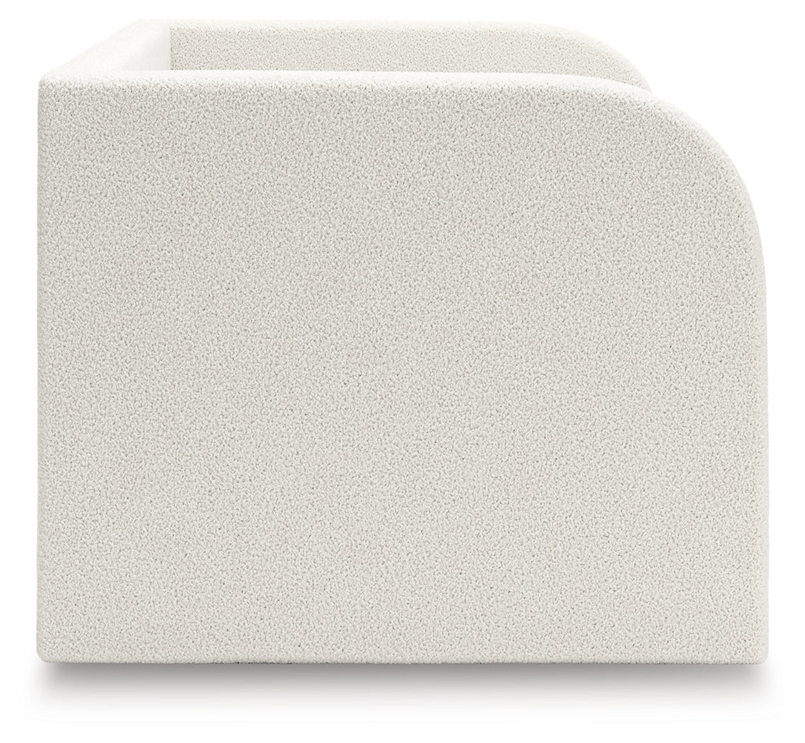 Shapella Tan/White Twin Upholstered Day Bed (Online Special Price) - Image 8