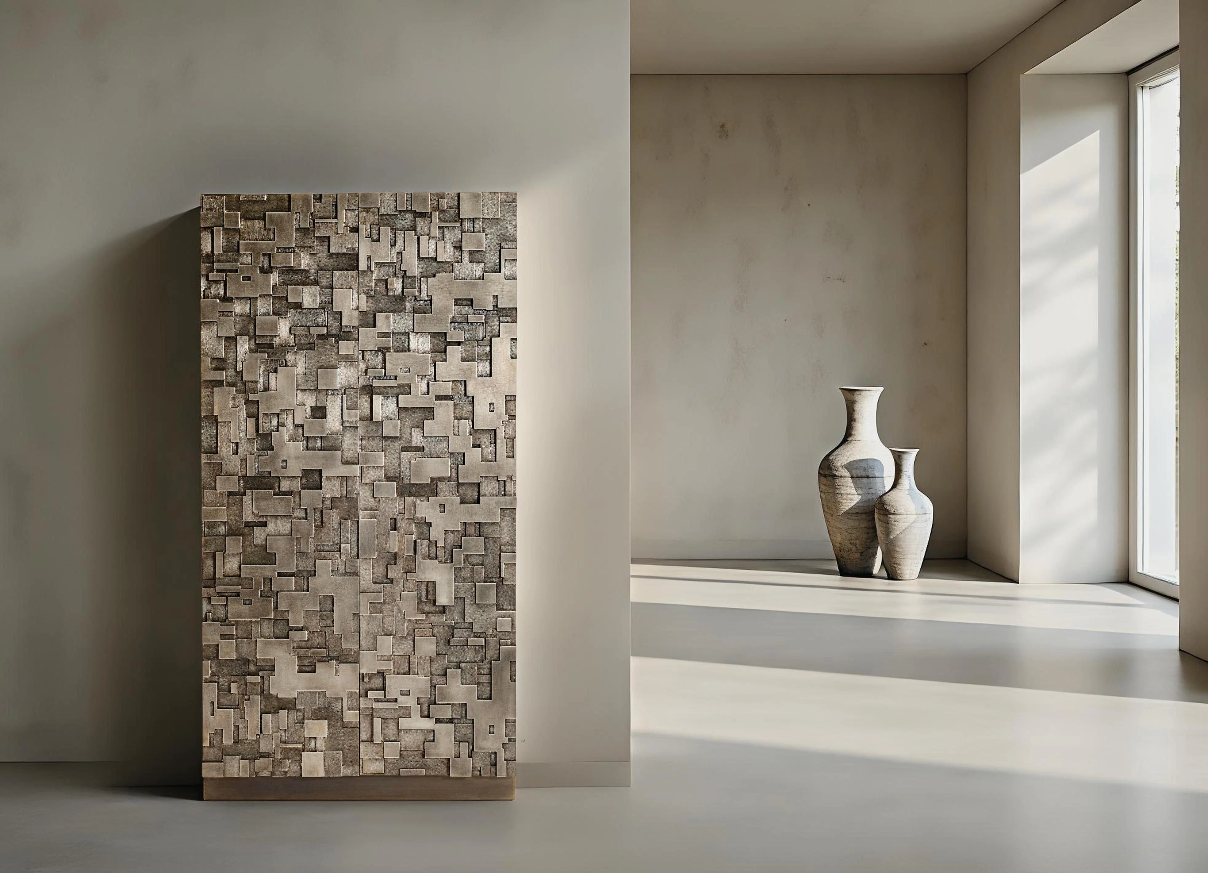 Sharaab Antique Silver Storage Cabinet - Image 4