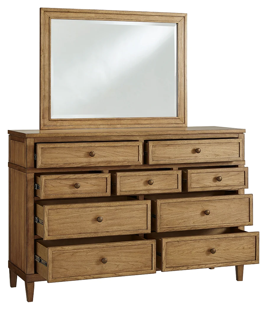 Sharlance Brown Dresser and Mirror - Image 3