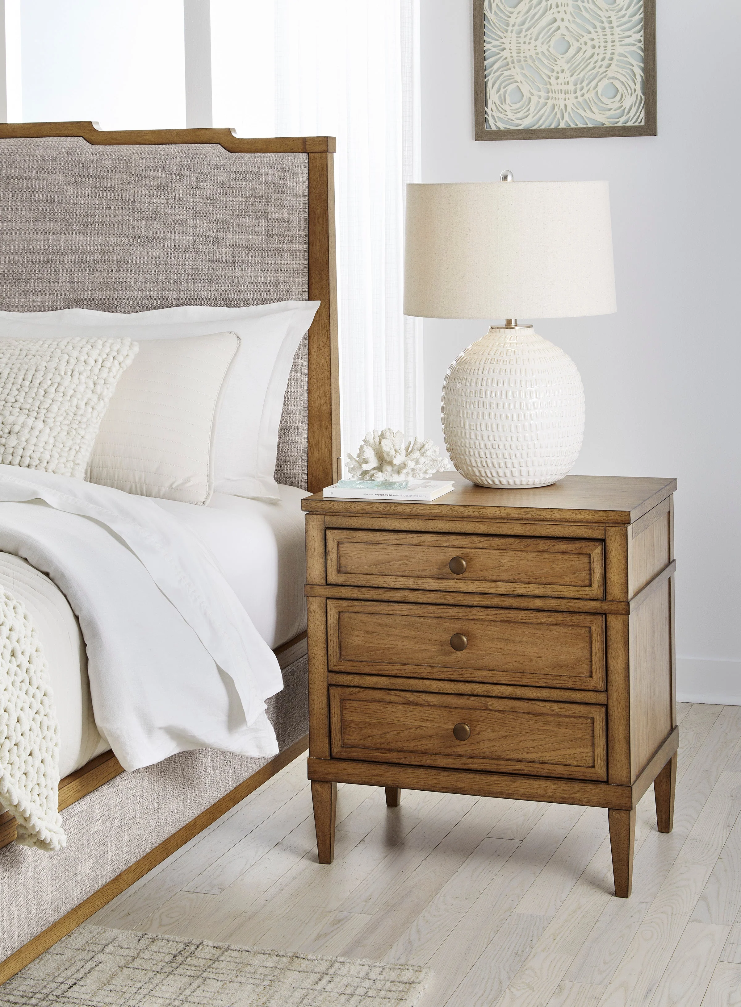 Sharlance Brown Three Drawer Nightstand (Online Special Price) - Image 2