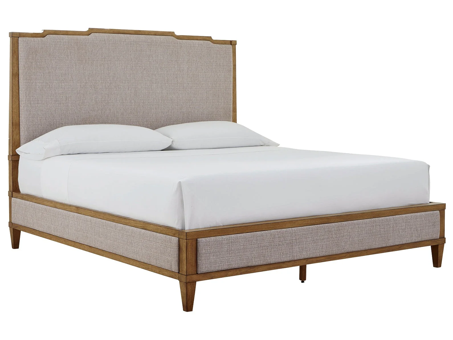 Sharlance Light Brown California King Upholstered Panel Bed (Online Special Price) - Image 2