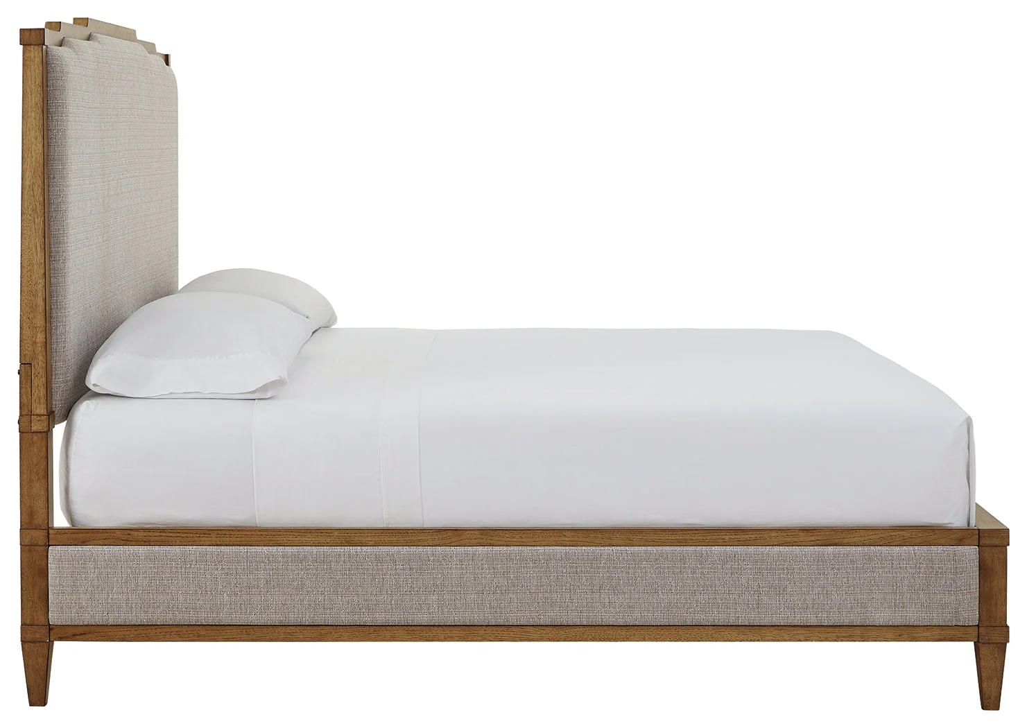 Sharlance Light Brown California King Upholstered Panel Bed (Online Special Price) - Image 5