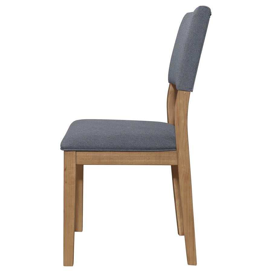 Sharon Blue & Brown Dining Chair (Set of 2) - Image 5