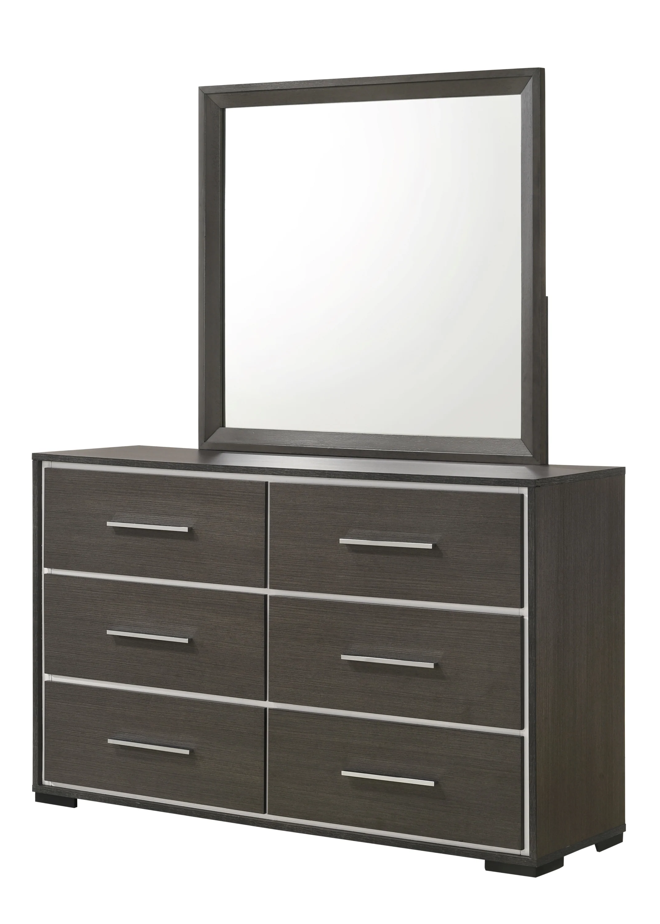 Sharpe Dark Grey Upholstered Panel Bedroom Set - Image 10