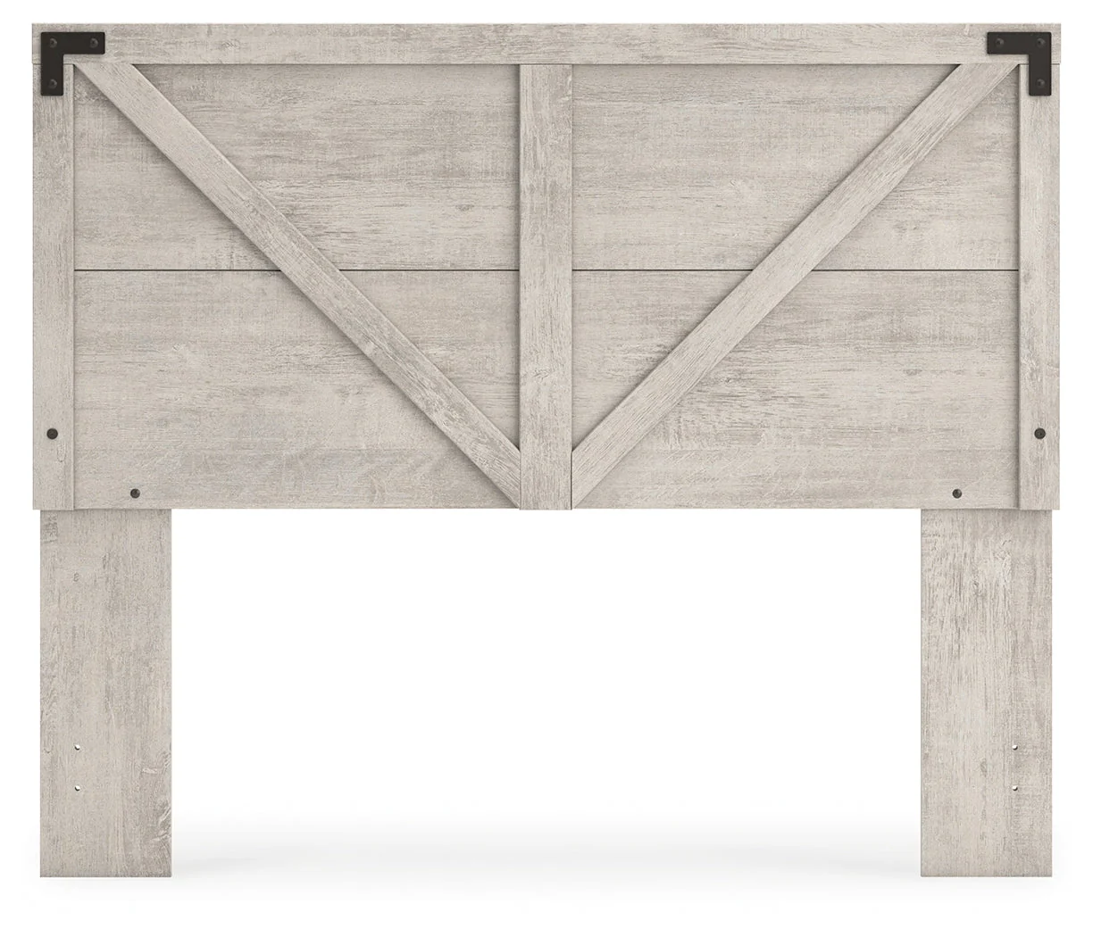 Shawburn Gray Queen Crossbuck Panel Headboard - Image 3
