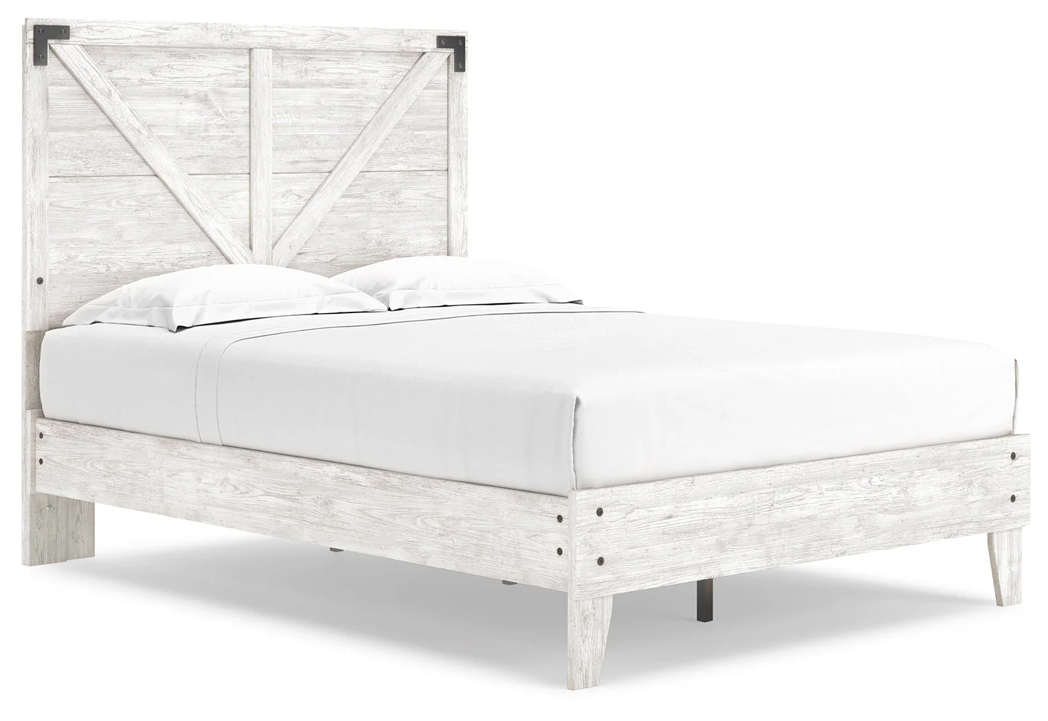 Shawburn White/Brown Full Panel Bed w/Chest (Online Special Price) - Image 3