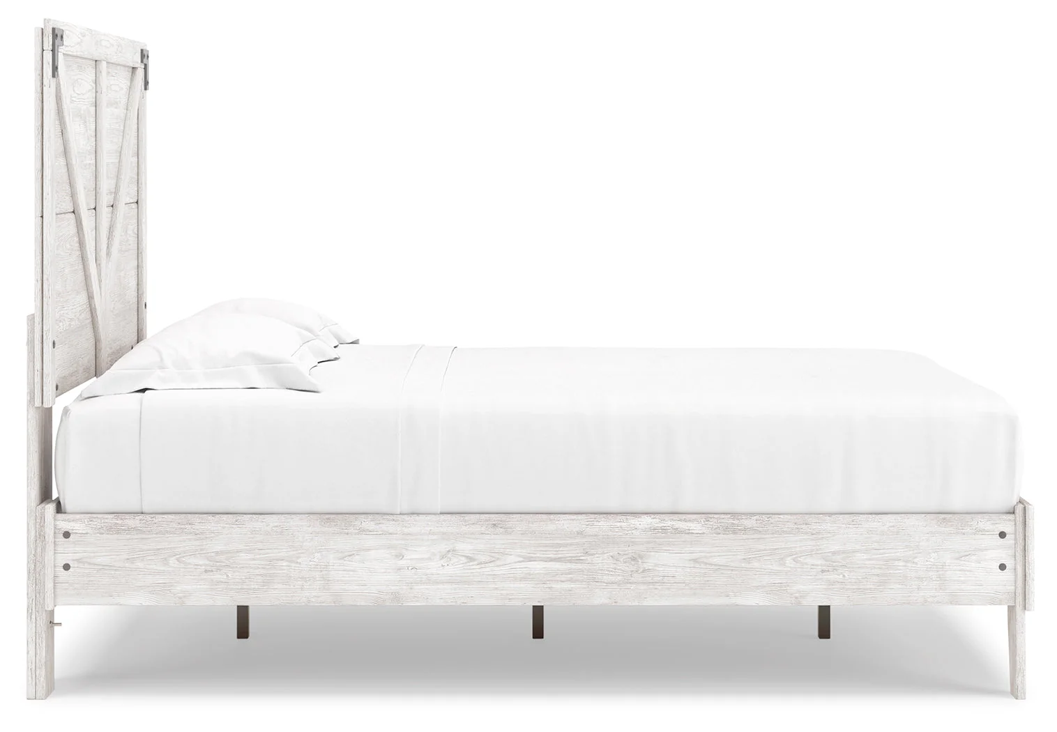 Shawburn White/Brown Full Panel Bed w/Chest (Online Special Price) - Image 4