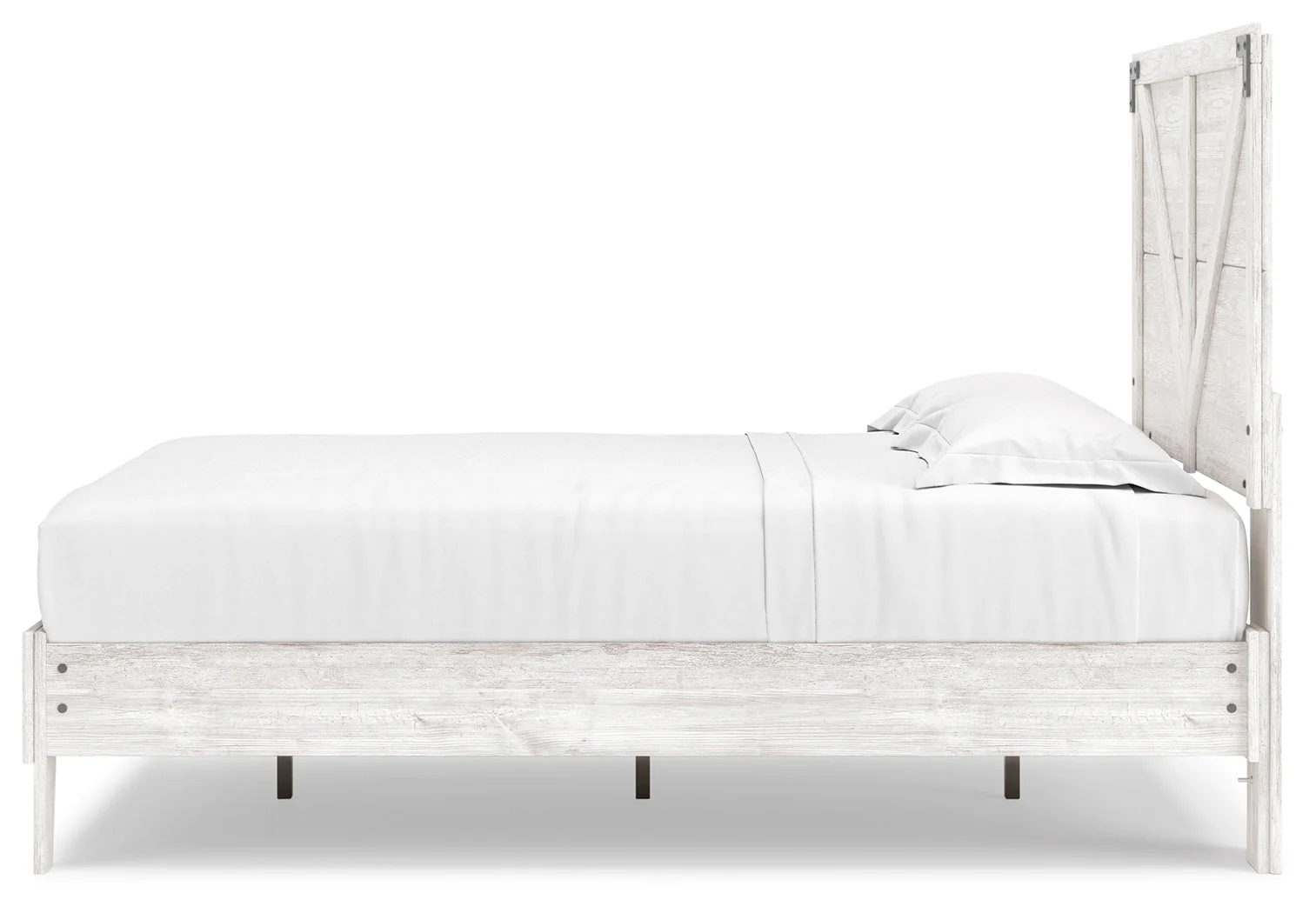 Shawburn White/Brown Full Panel Bed w/Chest (Online Special Price) - Image 5