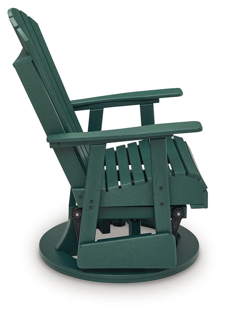 Shell Beach Green Swivel Glider Chair - Image 6