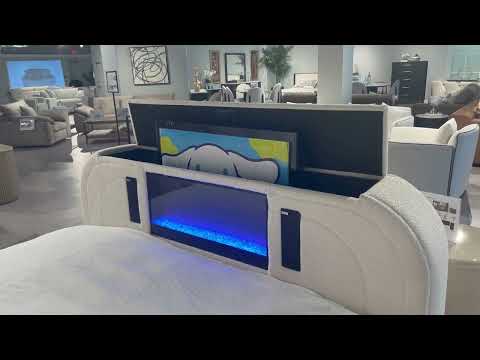 Shelyn White/Chrome Nightstand - Image 11