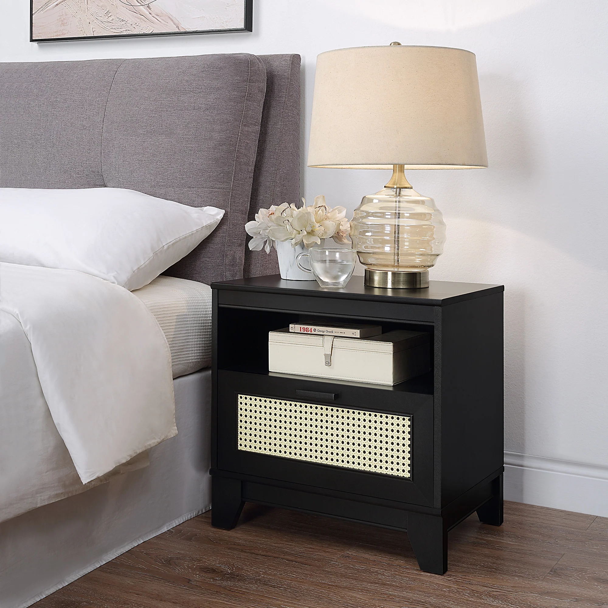 Sheridan Nightstand in Black - Image 2