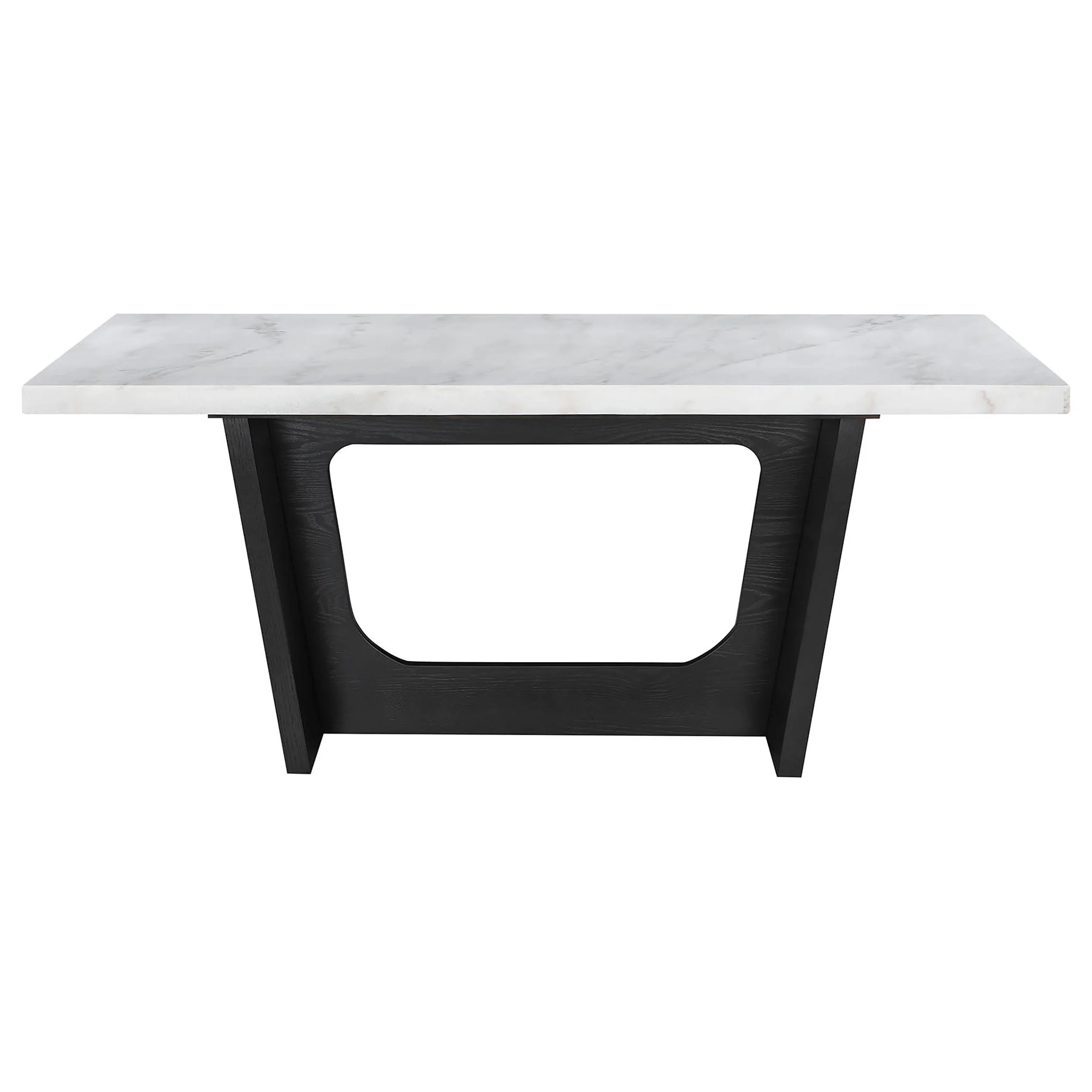 Sherry Grey 5-piece Rectangular Marble Top Dining Table Set - Image 4