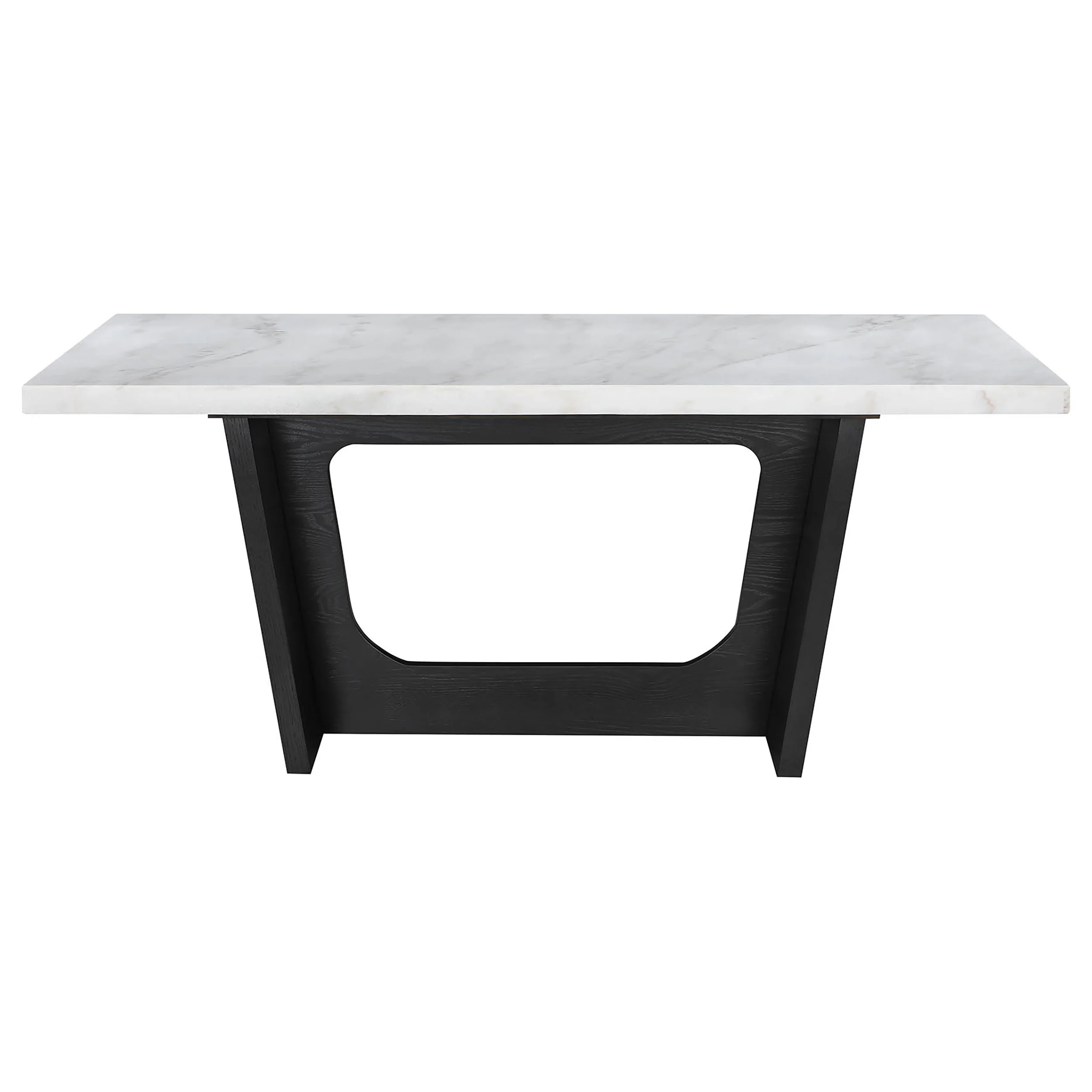Sherry Grey 7-piece Rectangular Marble Top Dining Table Set - Image 4