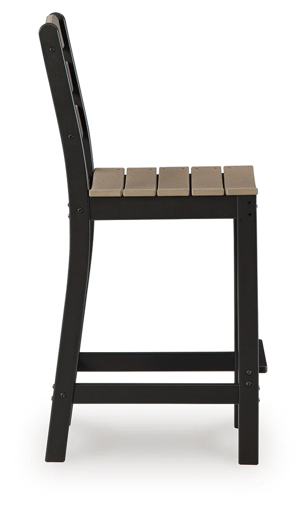 Shoreline Beach Black/Beige Counter Table Set (Set of 3) - Image 6
