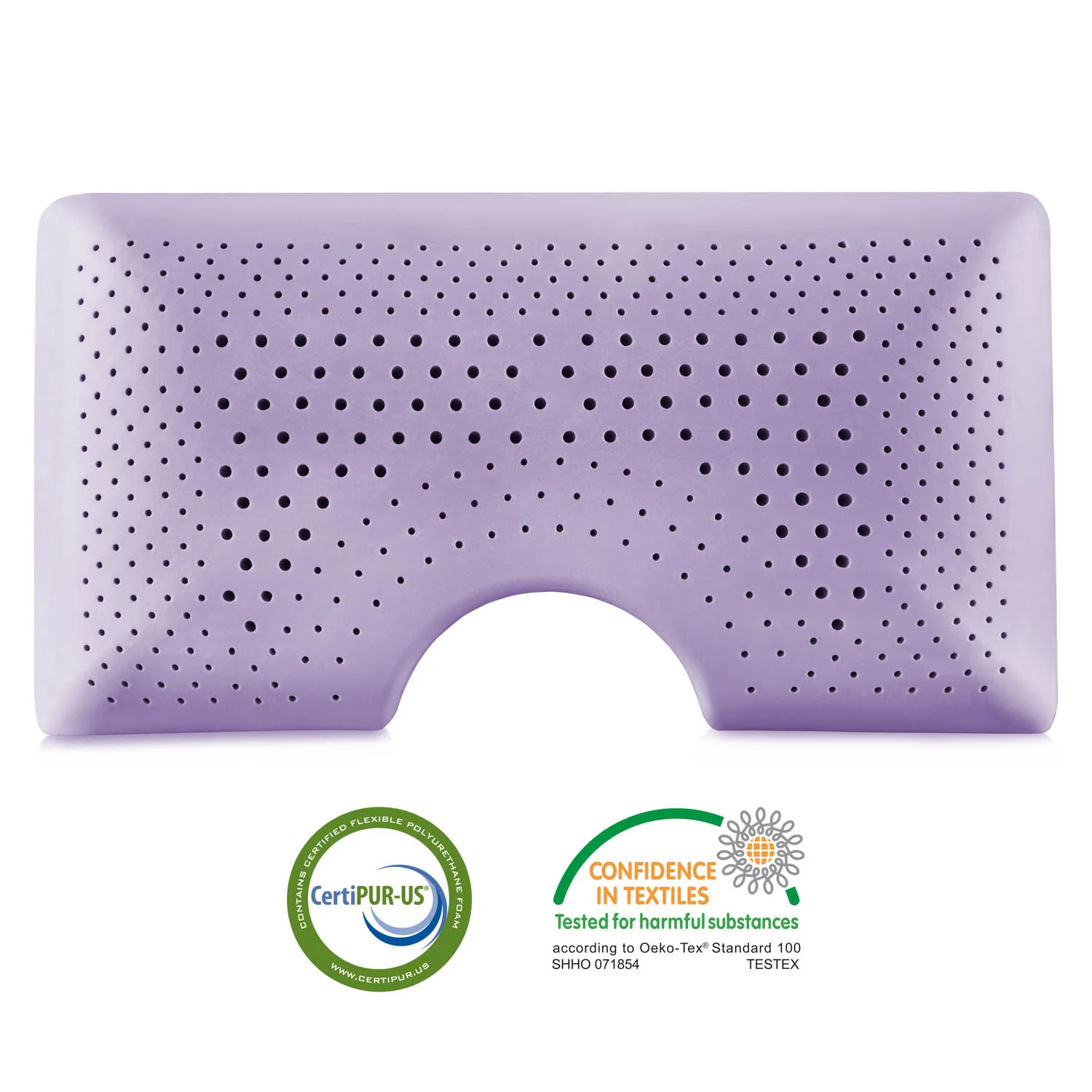 Shoulder Zoned Dough Lavender Queen Pillow - Image 4