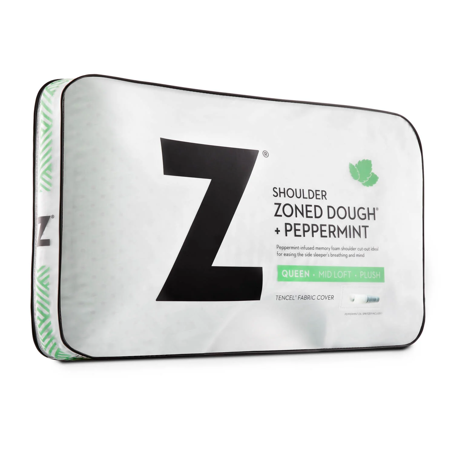 Shoulder Zoned Dough Peppermint Queen Pillow - Image 6