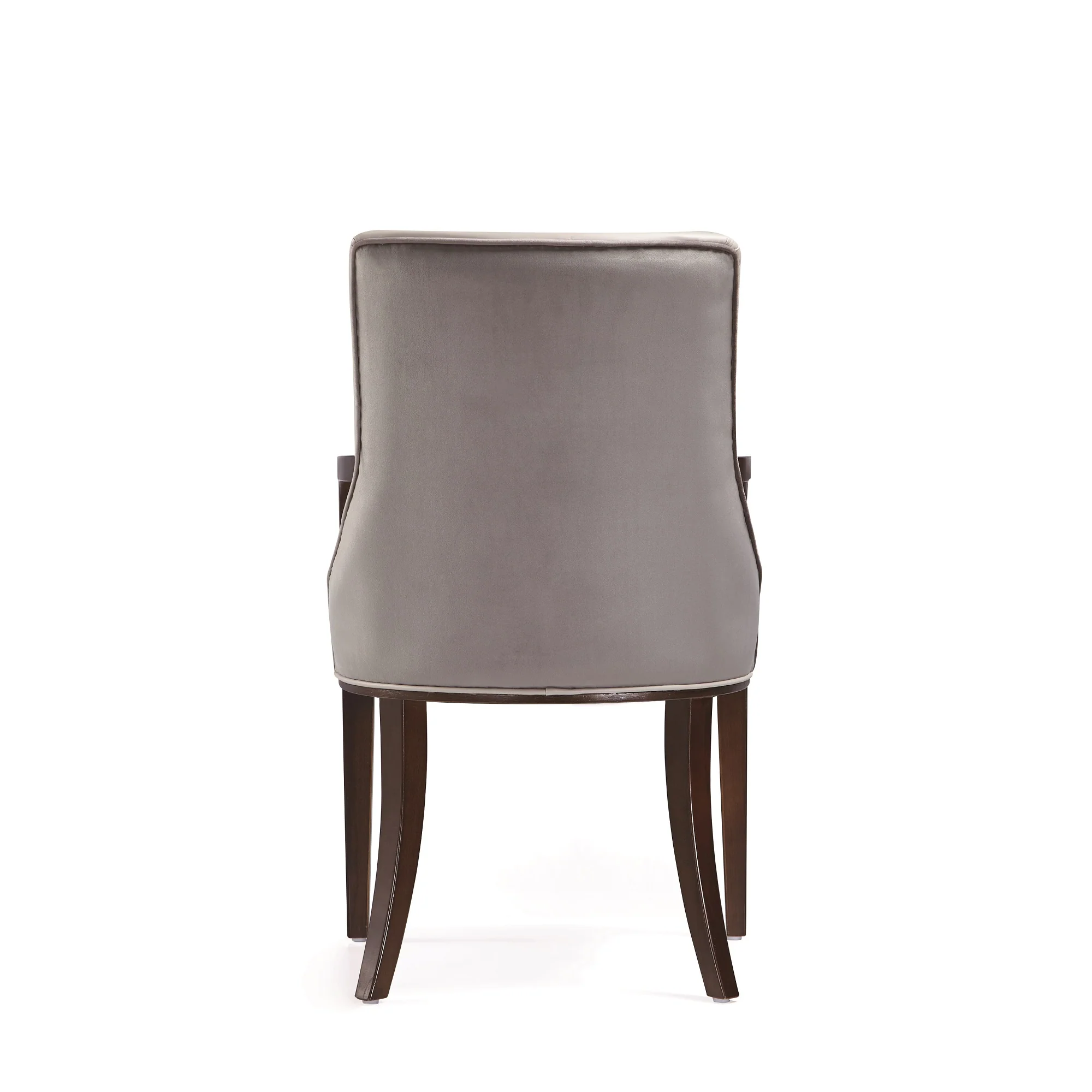 Shubert 6-Piece Faux Leather and Velvet Dining Chair Set in Light Grey - Image 9