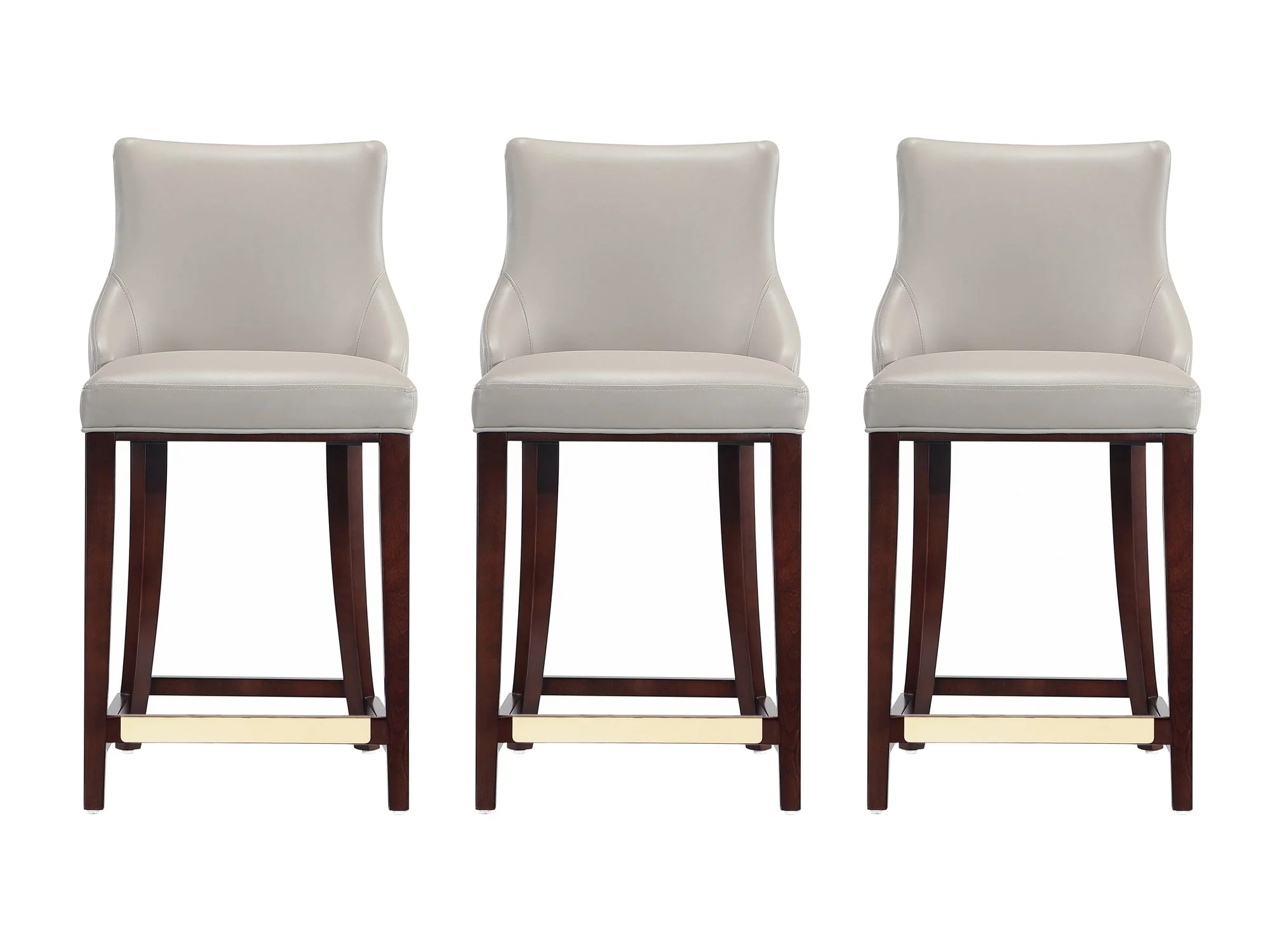 Shubert Counter Stool in Light Grey (set of 3)