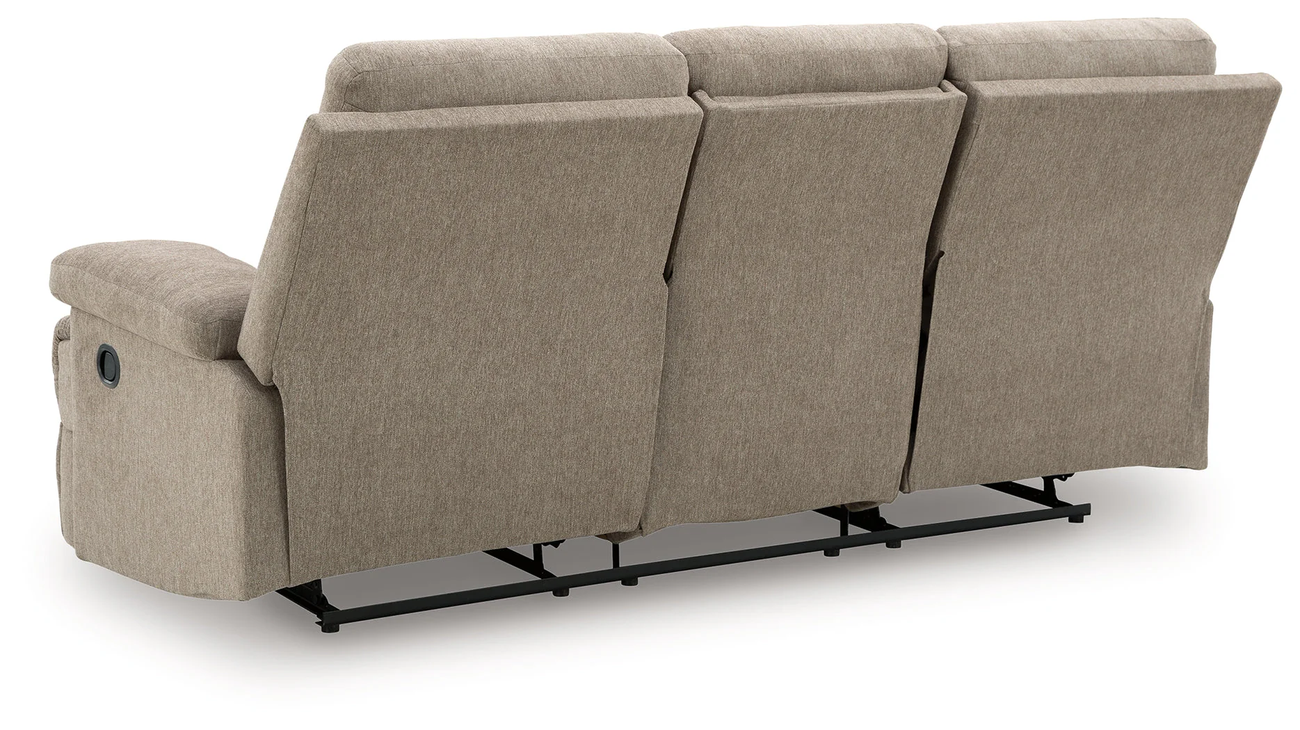 Side-Swipe Mocha Reclining Sofa and Loveseat (Online Special Price) - Image 12