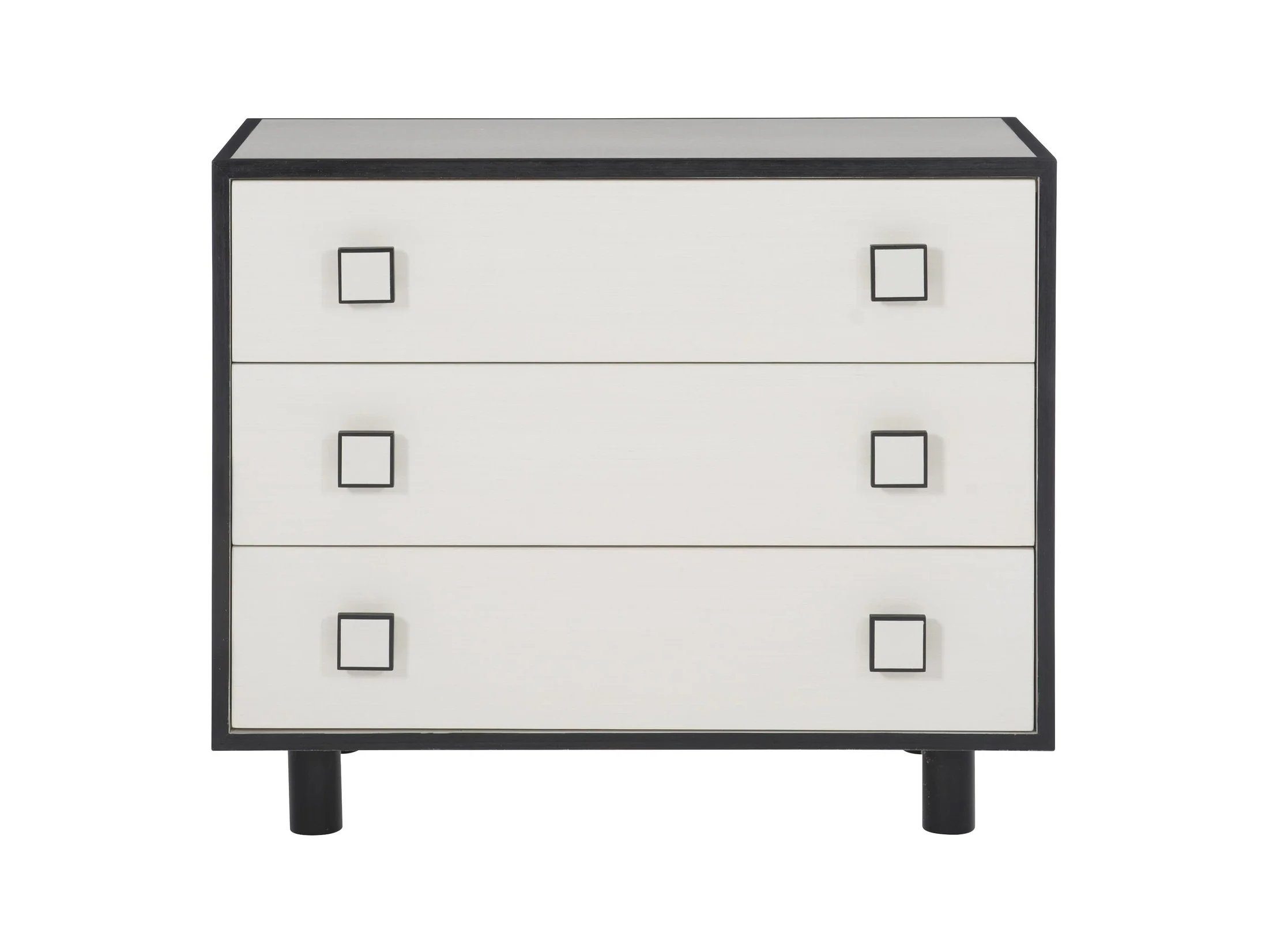 Silhouette Eggshell/Onyx Nightstand