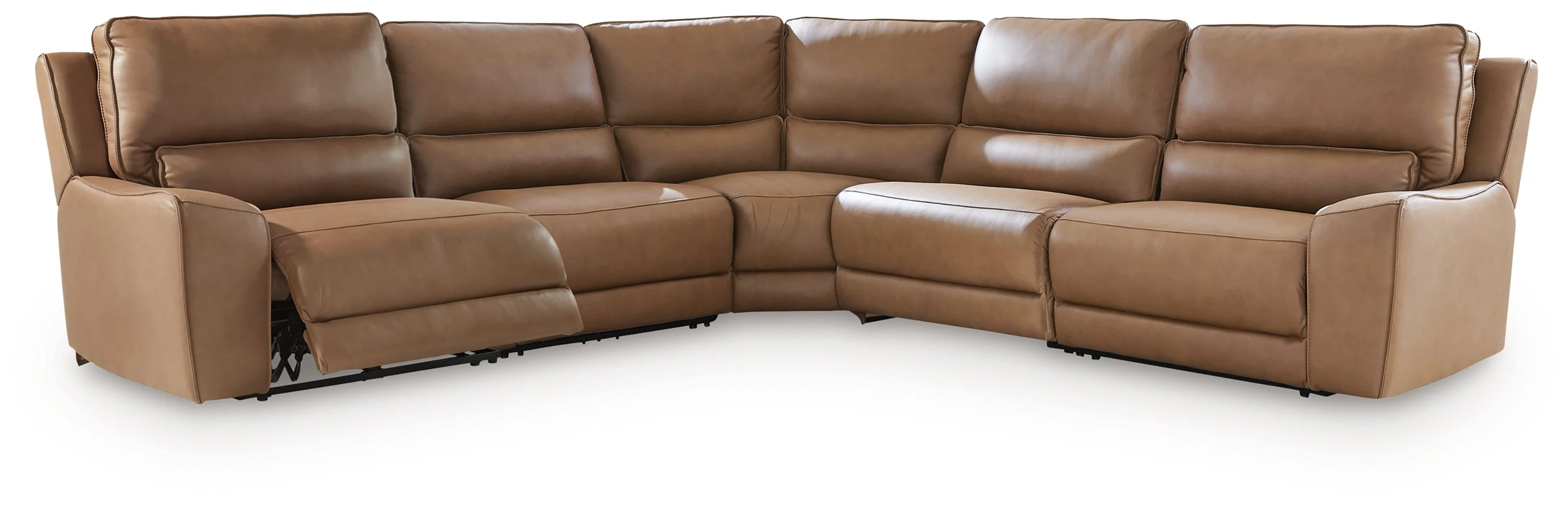 Silverbrooke Caramel 5-Piece Power Reclining Sectional (Online Special Price) - Image 4