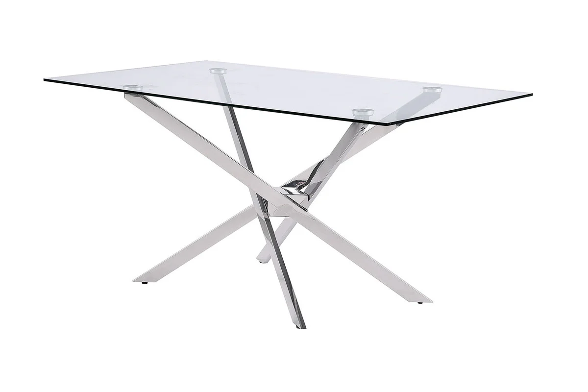 Silveria Chrome/Black 5 Pc. Dining Table Set - Image 2