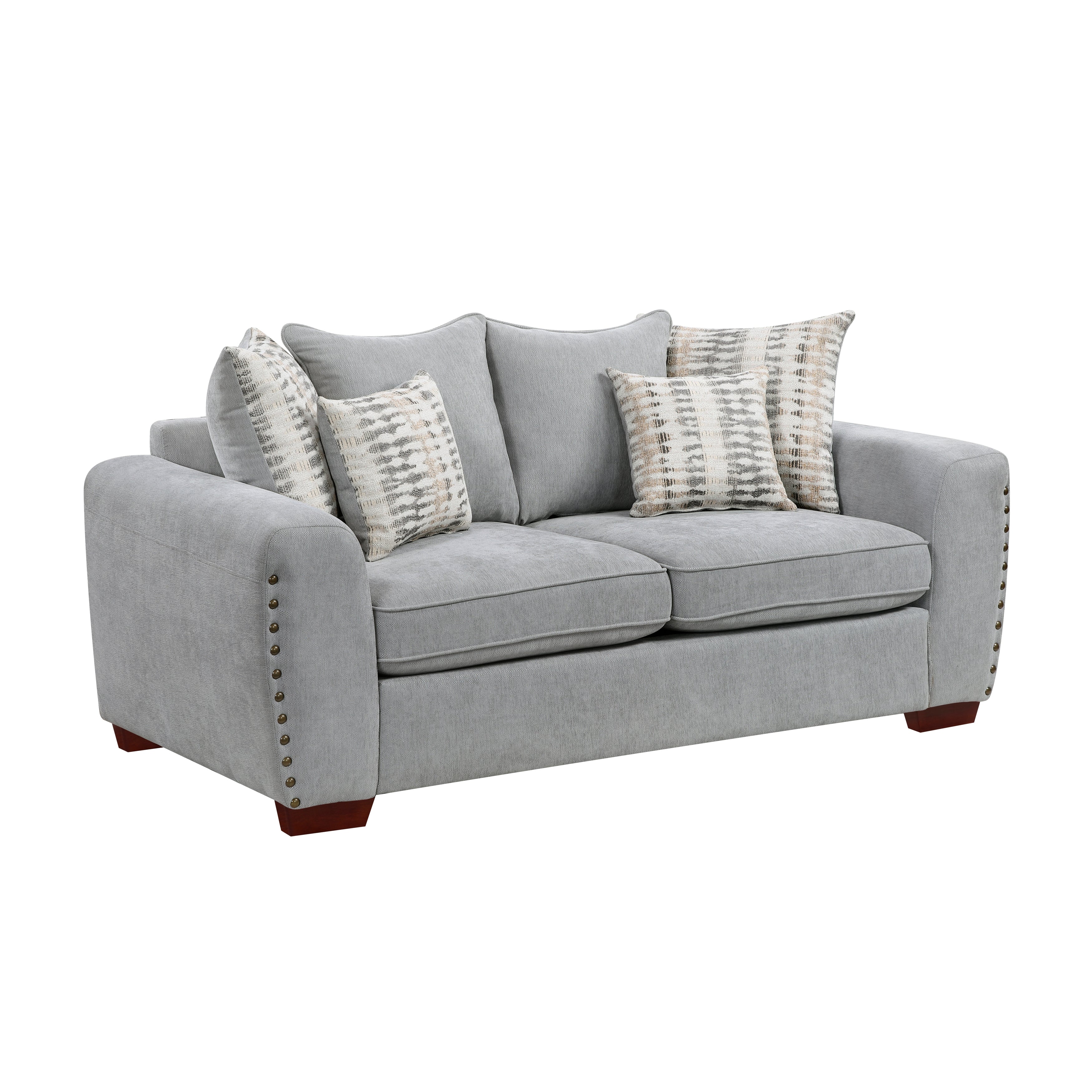 Silverthorne Gray Loveseat - Image 2