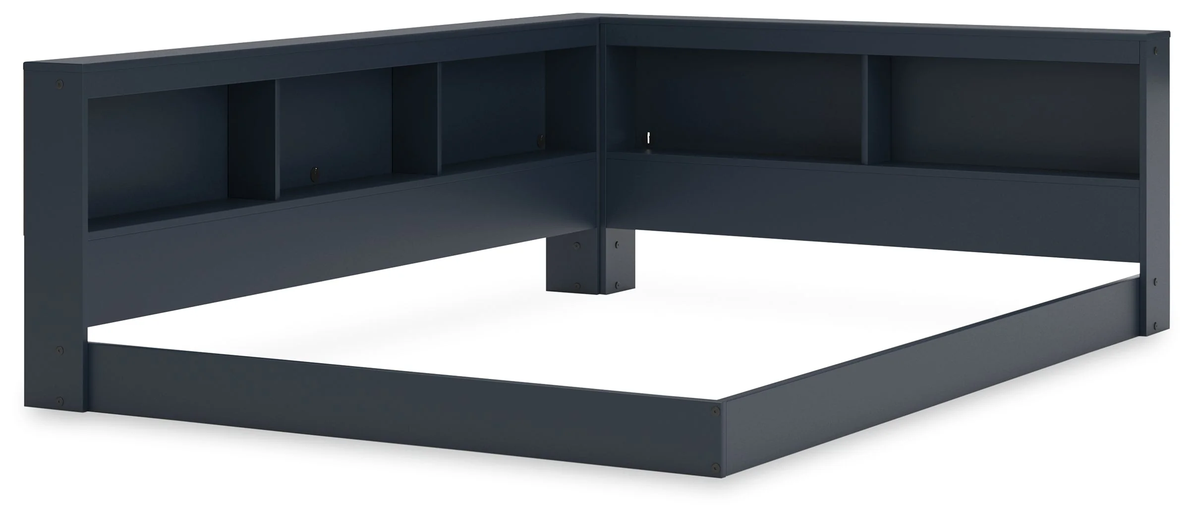 Simmenfort Navy Blue Full Bookcase Storage Youth Bed (Online Special Price) - Image 3