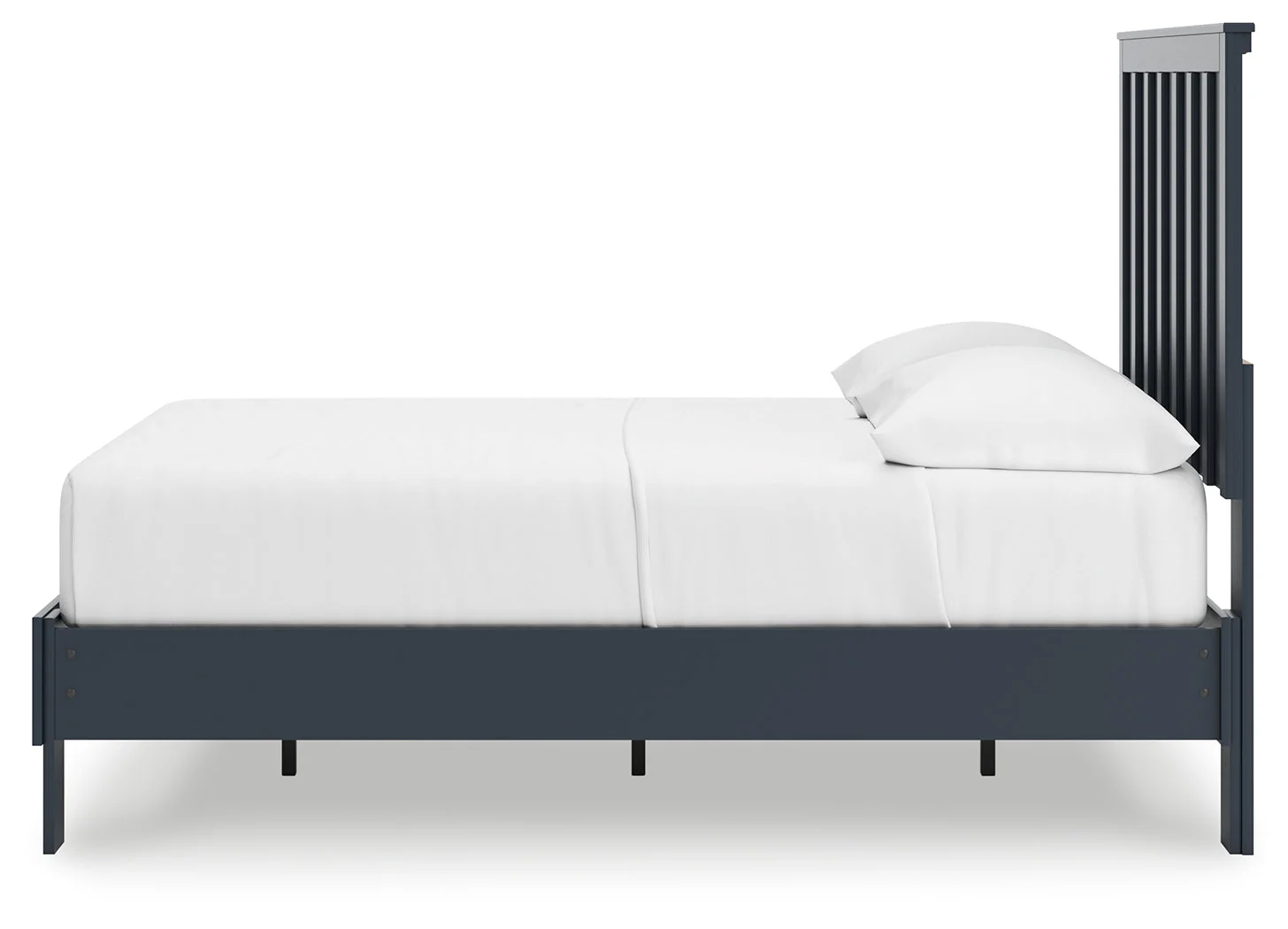 Simmenfort Navy Blue Full Platform Bed (Online Special Price) - Image 6