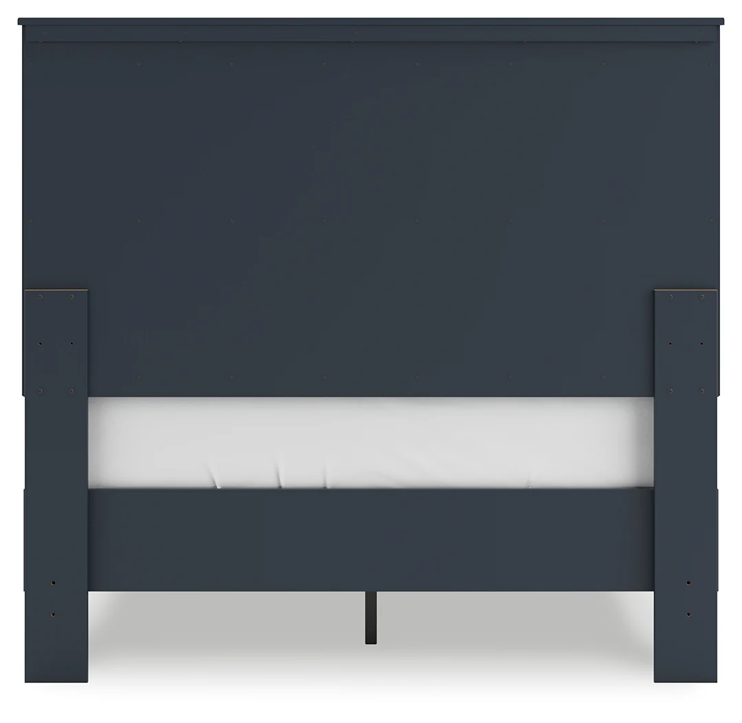 Simmenfort Navy Blue Full Platform Bed - Image 5