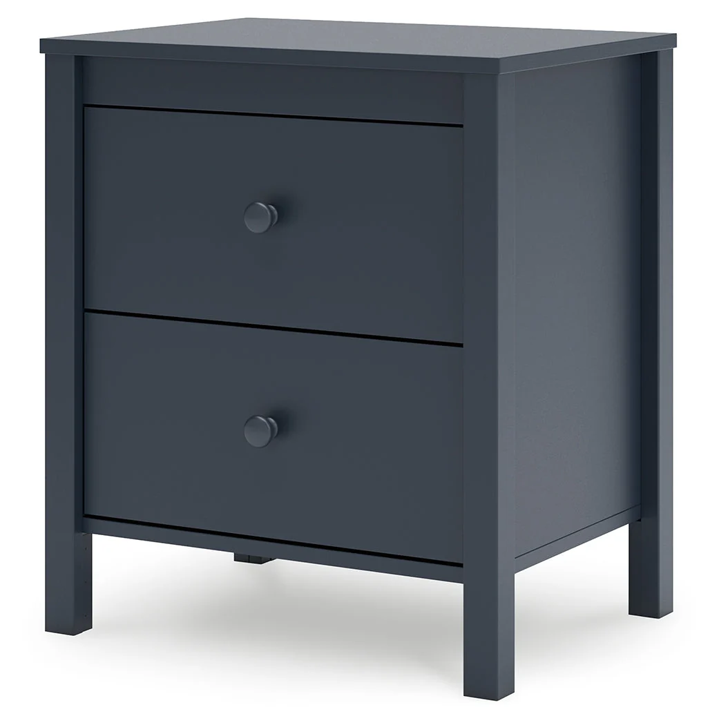Simmenfort Navy Blue Two Drawer Nightstand (Online Special Price) - Image 3