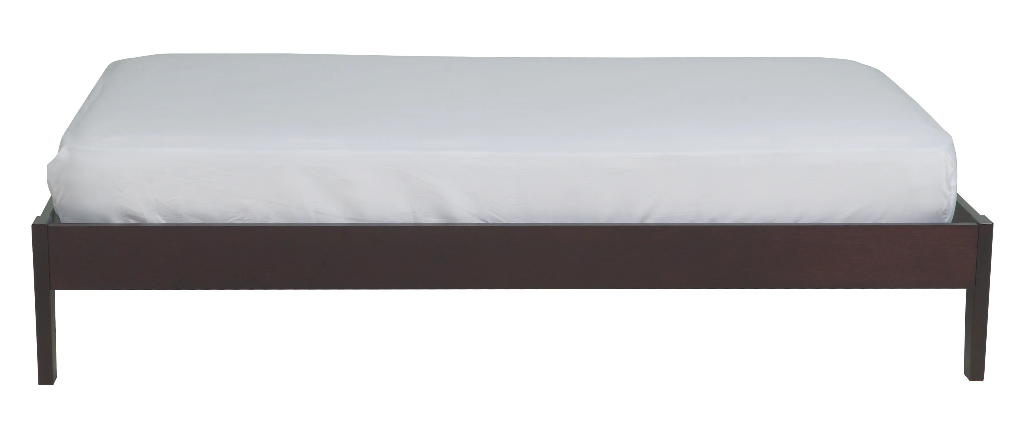 Simple Wood Full Platform Bed in Espresso - Image 7