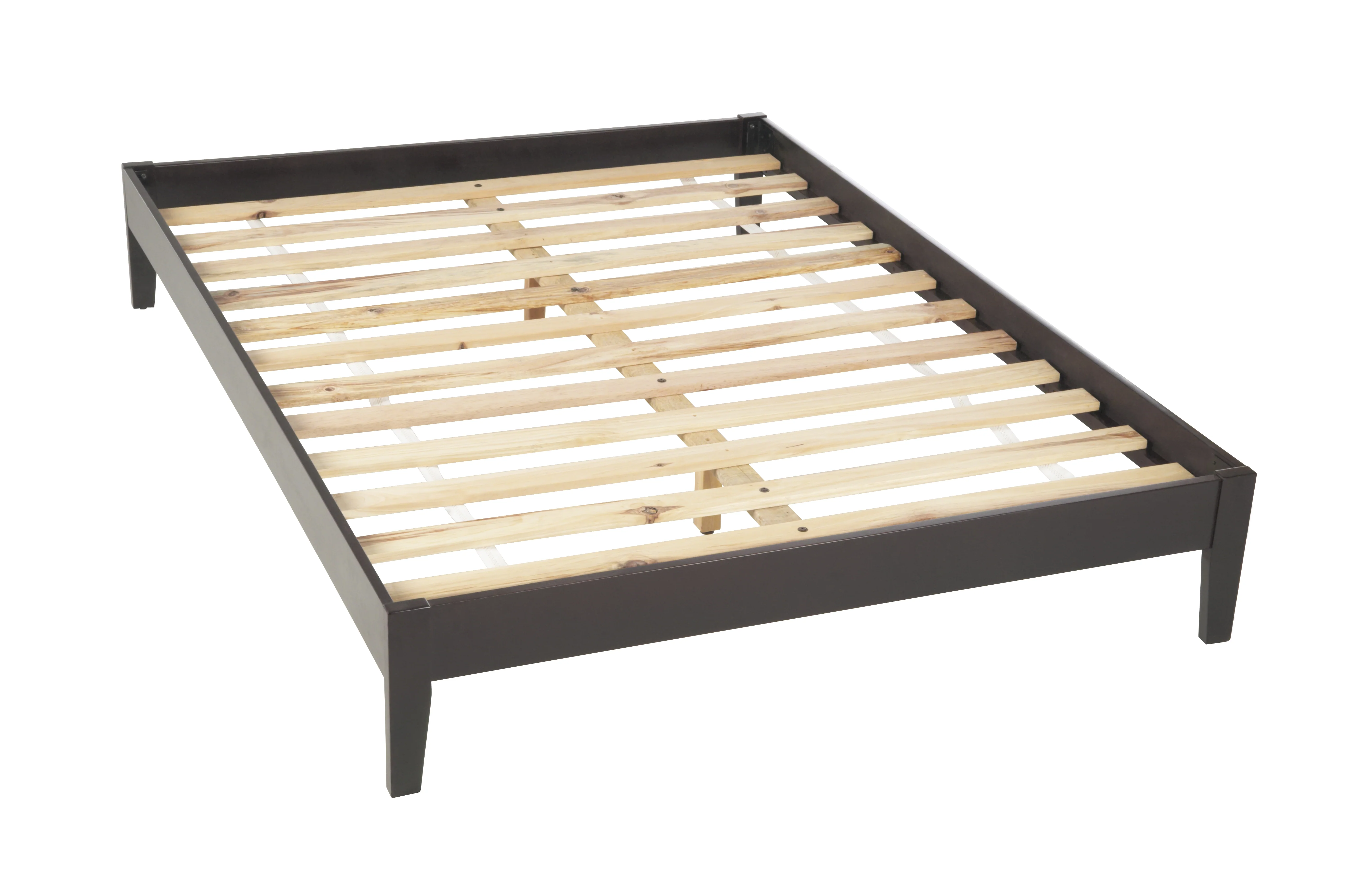 Simple Wood Twin Platform Bed in Espresso - Image 8