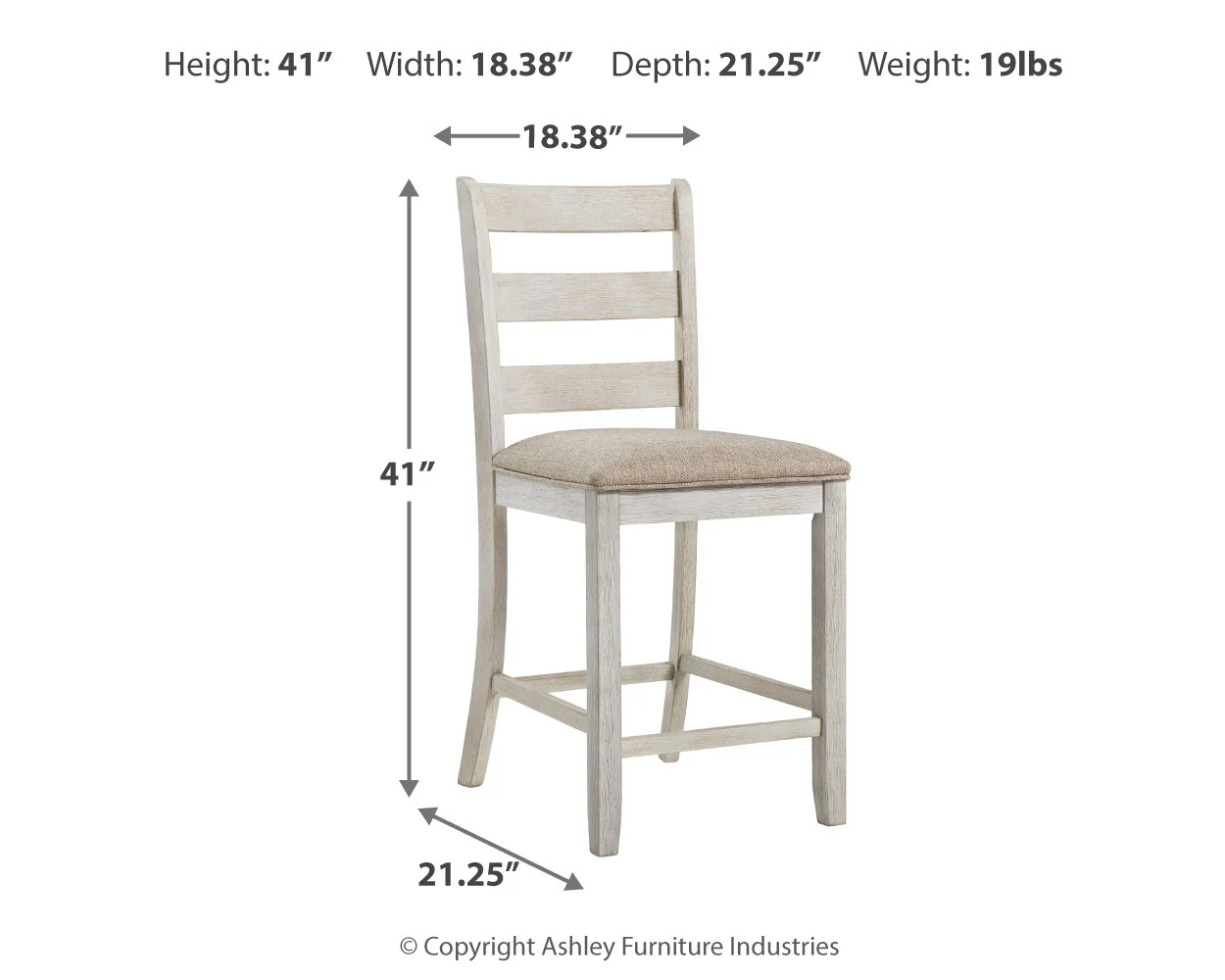 Skempton Two-tone Counter Height Dining Table and 6 Barstools - Image 12