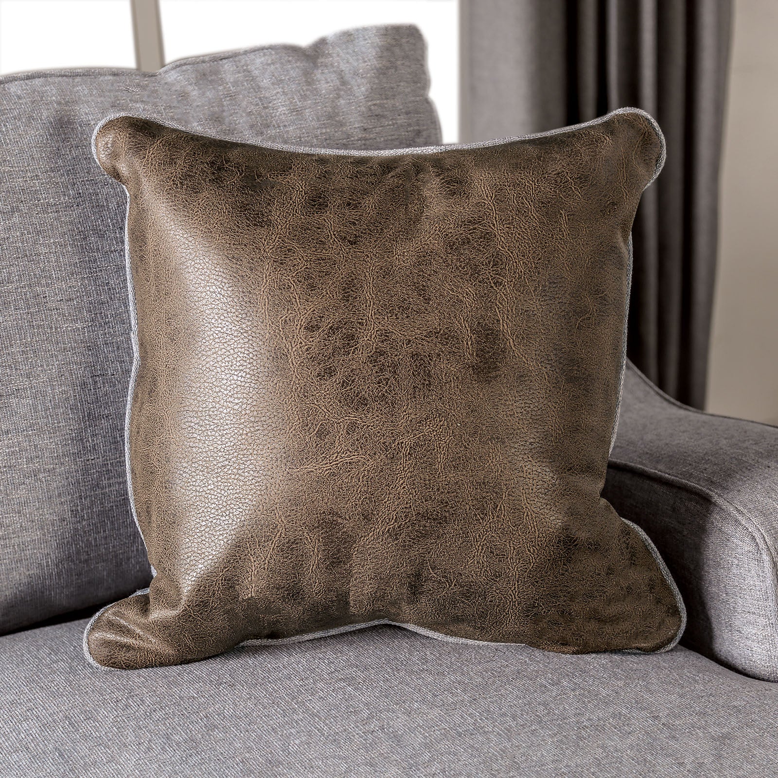 Skyline Light Gray/Brown, Sofa & Loveseat - Image 8