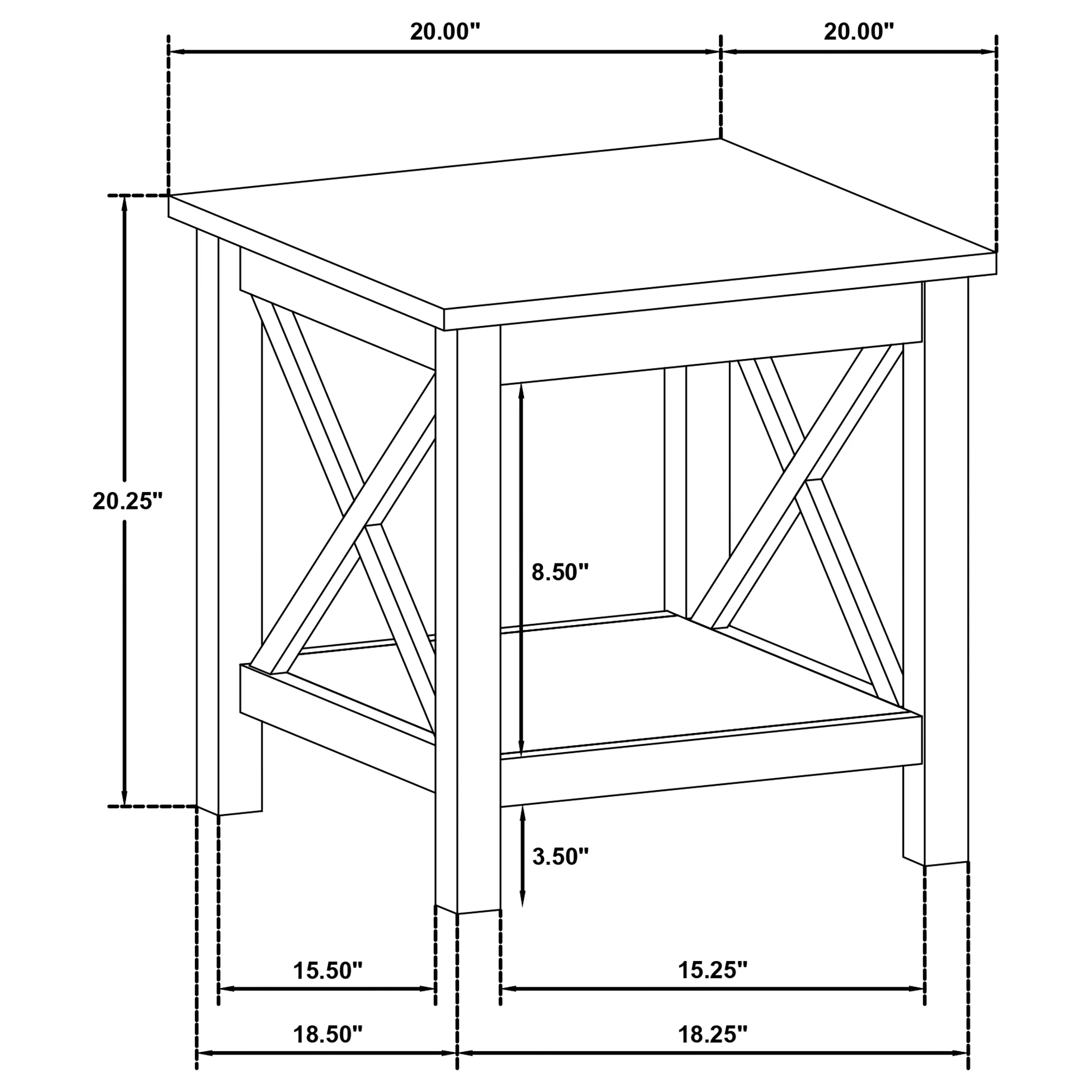 Skyview White 3-piece Rectangular Lift Top Coffee Table Set - Image 13