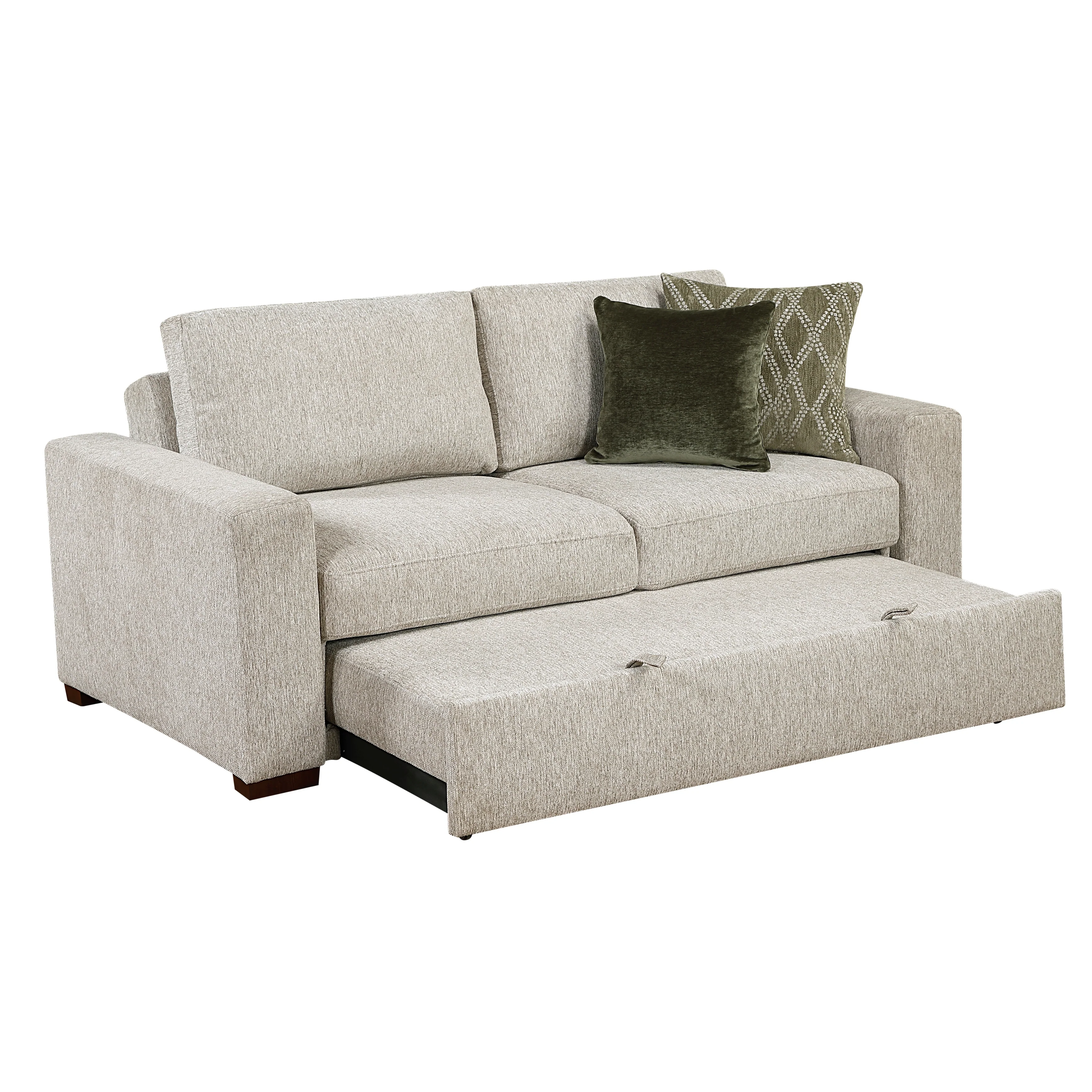 Isla Sand Loveseat with Pull-out Bed and Click Motion Back - Image 5