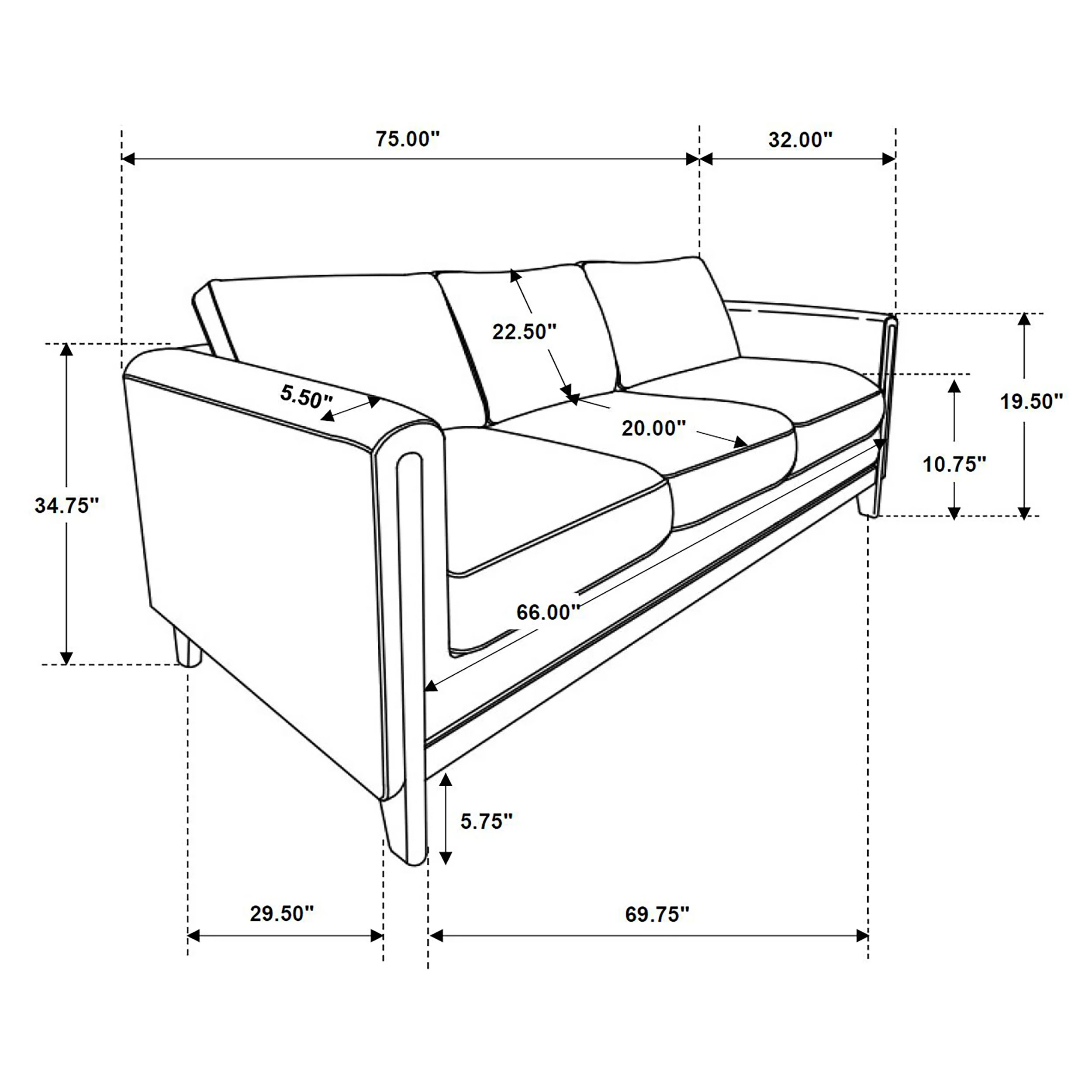 Islington Taupe 2-piece Upholstered Panel Arm Sofa Set - Image 12