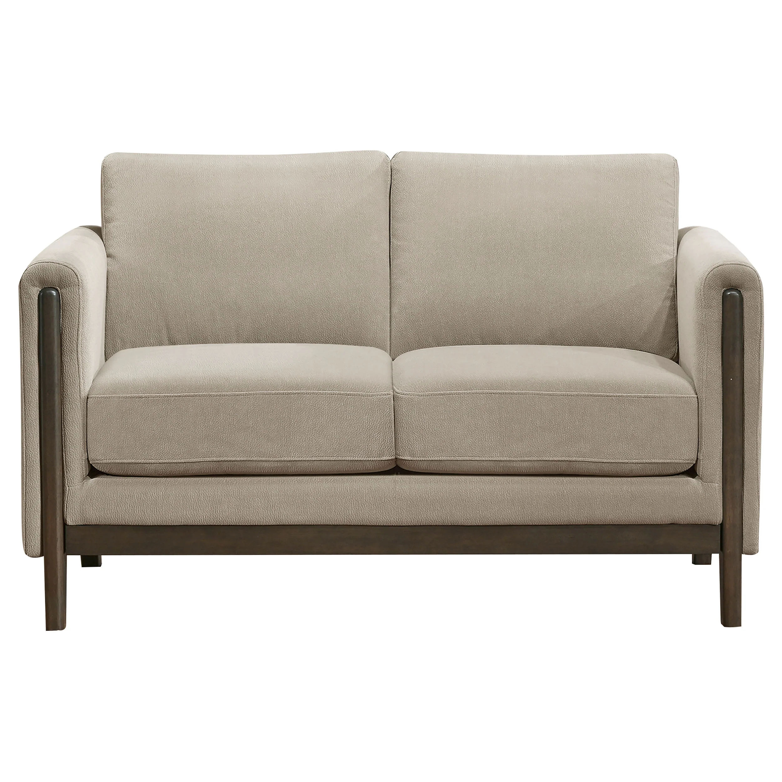 Islington Taupe 2-piece Upholstered Panel Arm Sofa Set - Image 8